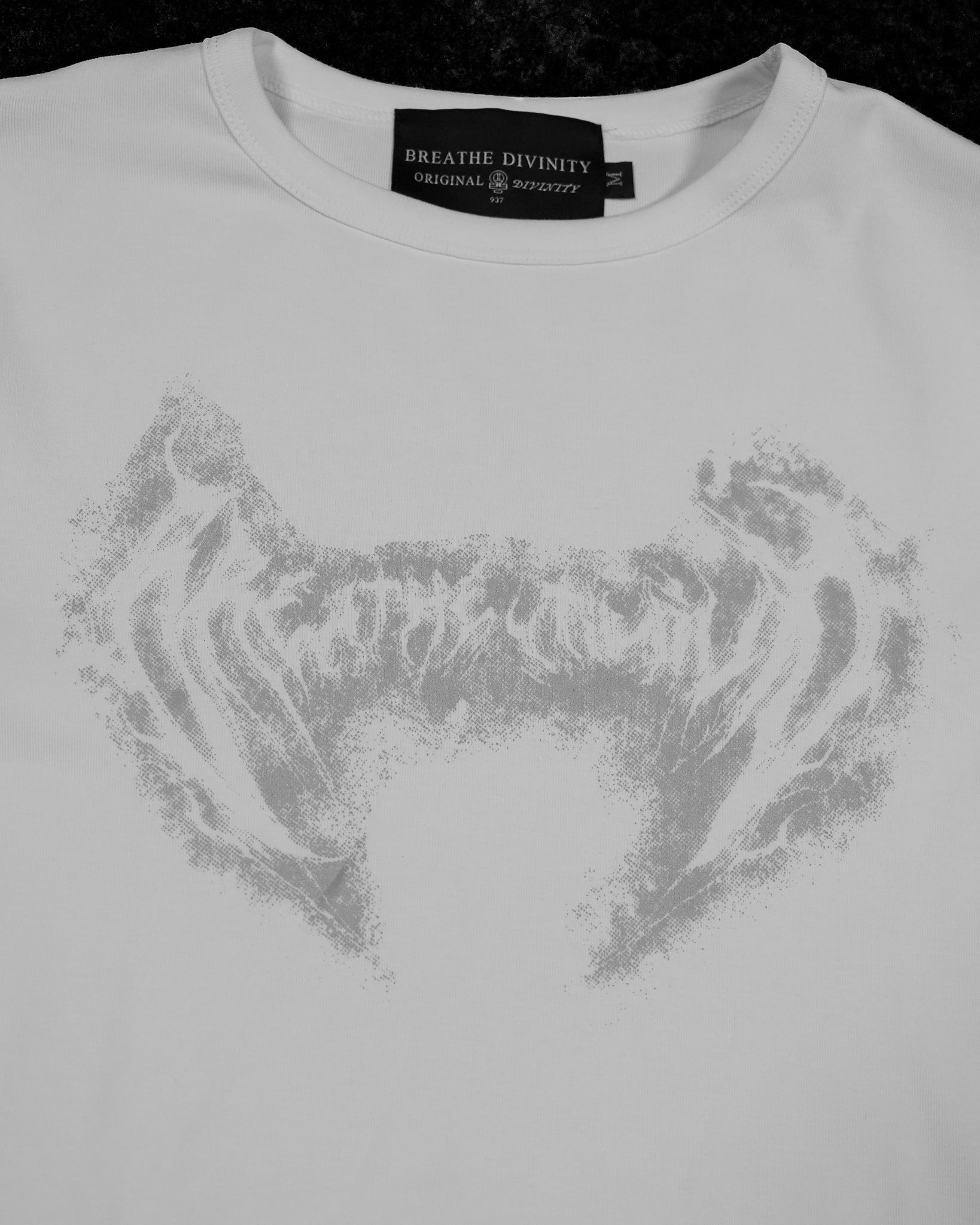 Essential Cropped baby T-shirt [DIVINE WHITE]-Coordom