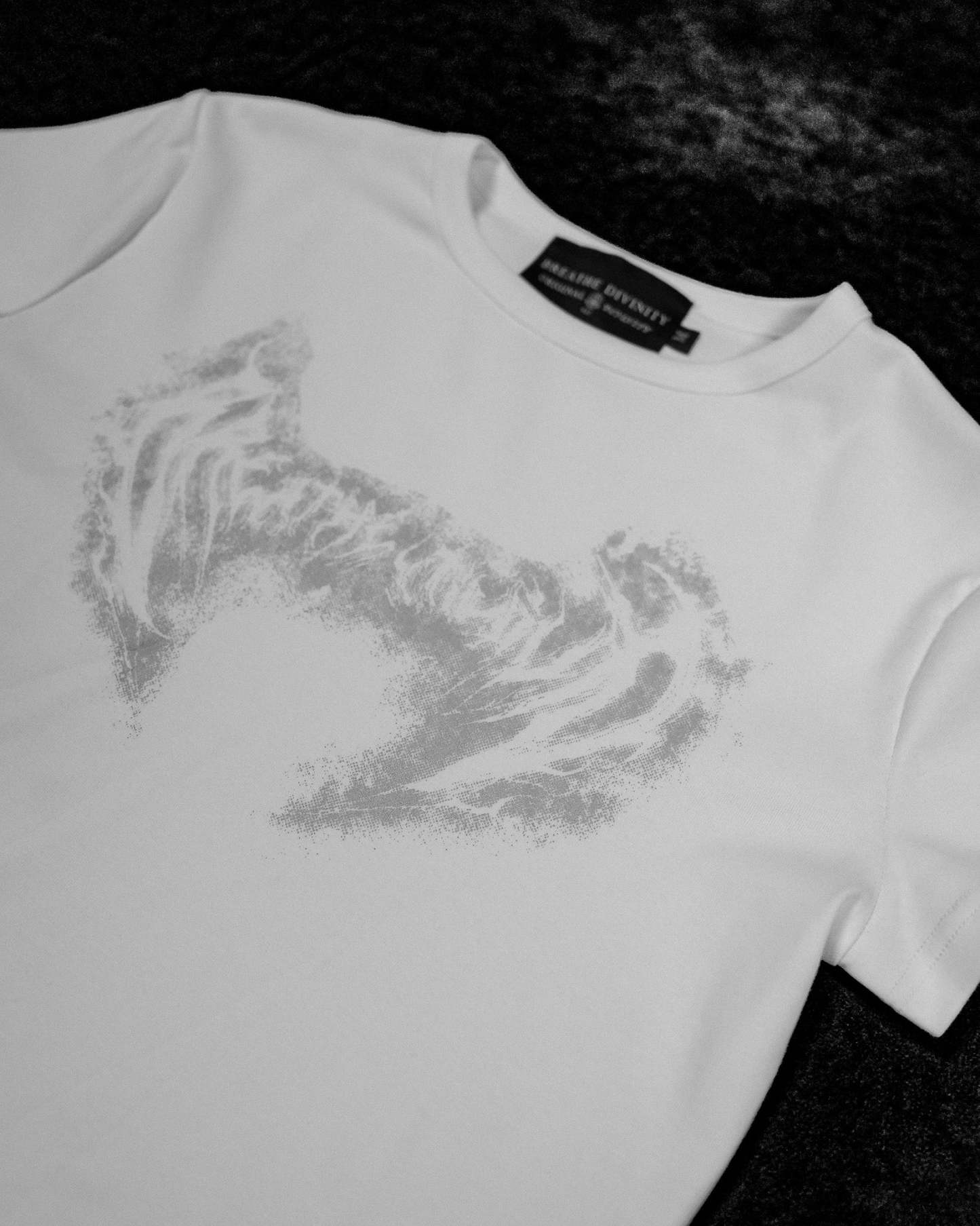 Essential Cropped baby T-shirt [DIVINE WHITE]-Coordom