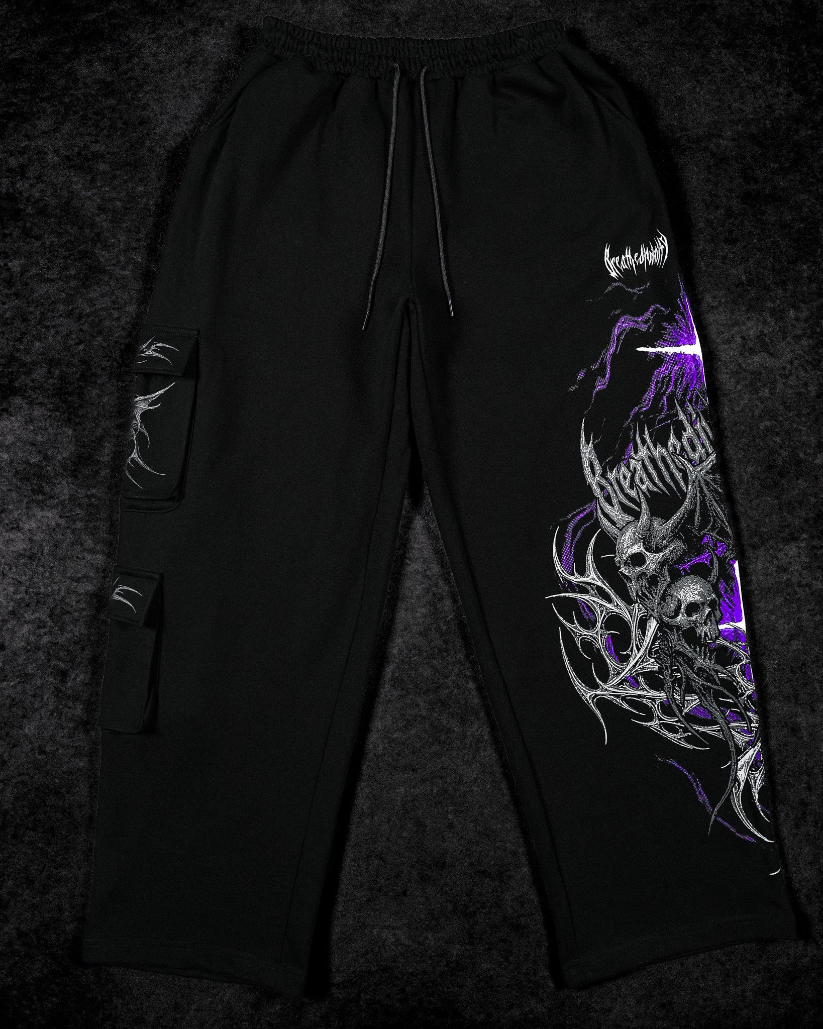 Deathwing Banana Shape Uncuffed Luxury Cargos [DUSK]-Coordom