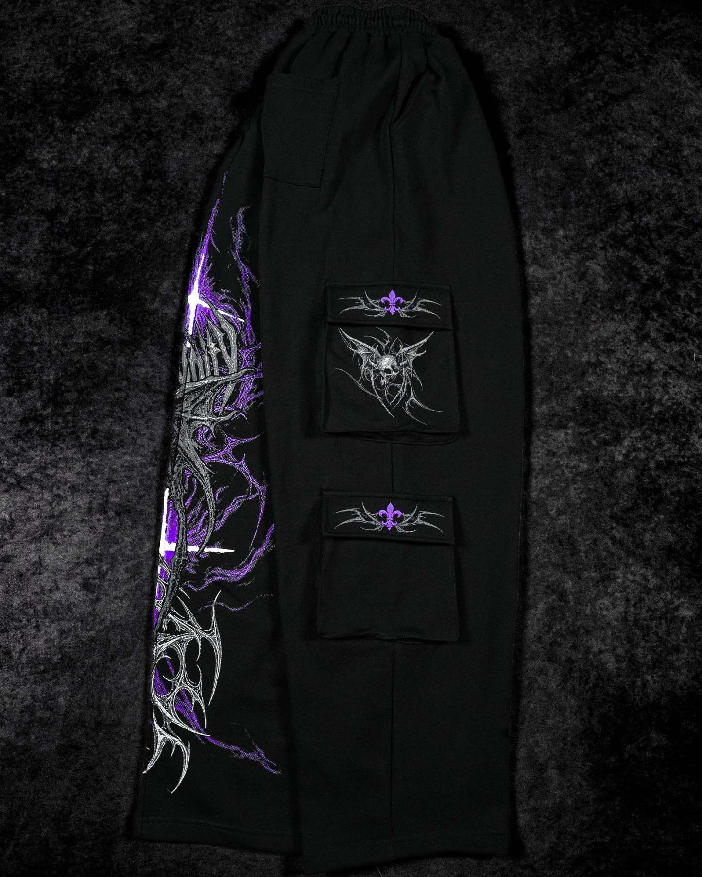 Deathwing Banana Shape Uncuffed Luxury Cargos [DUSK]-Coordom