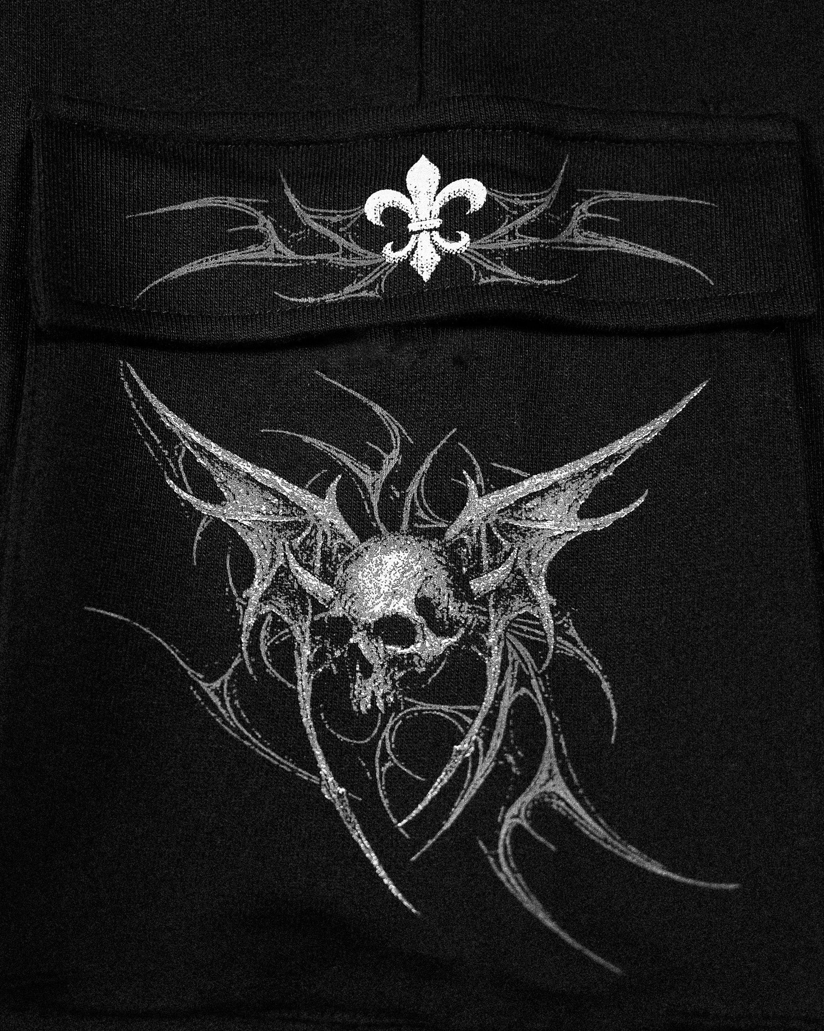 Deathwing Banana Shape Uncuffed Luxury Cargos [VOID BLACK]-Coordom