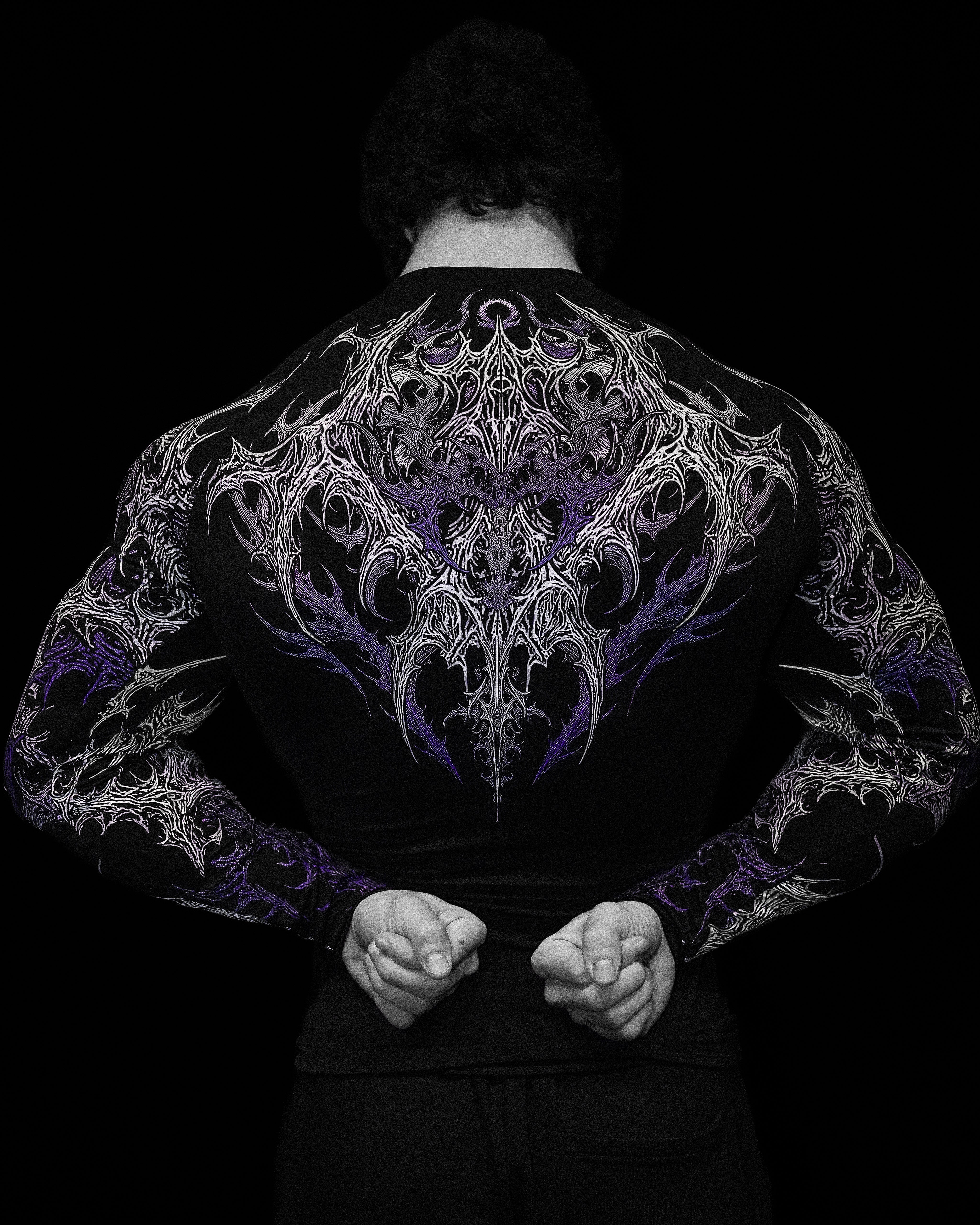 Void Tech™ Infernal longsleeve Compression [HOLLOW PURPLE]-Coordom
