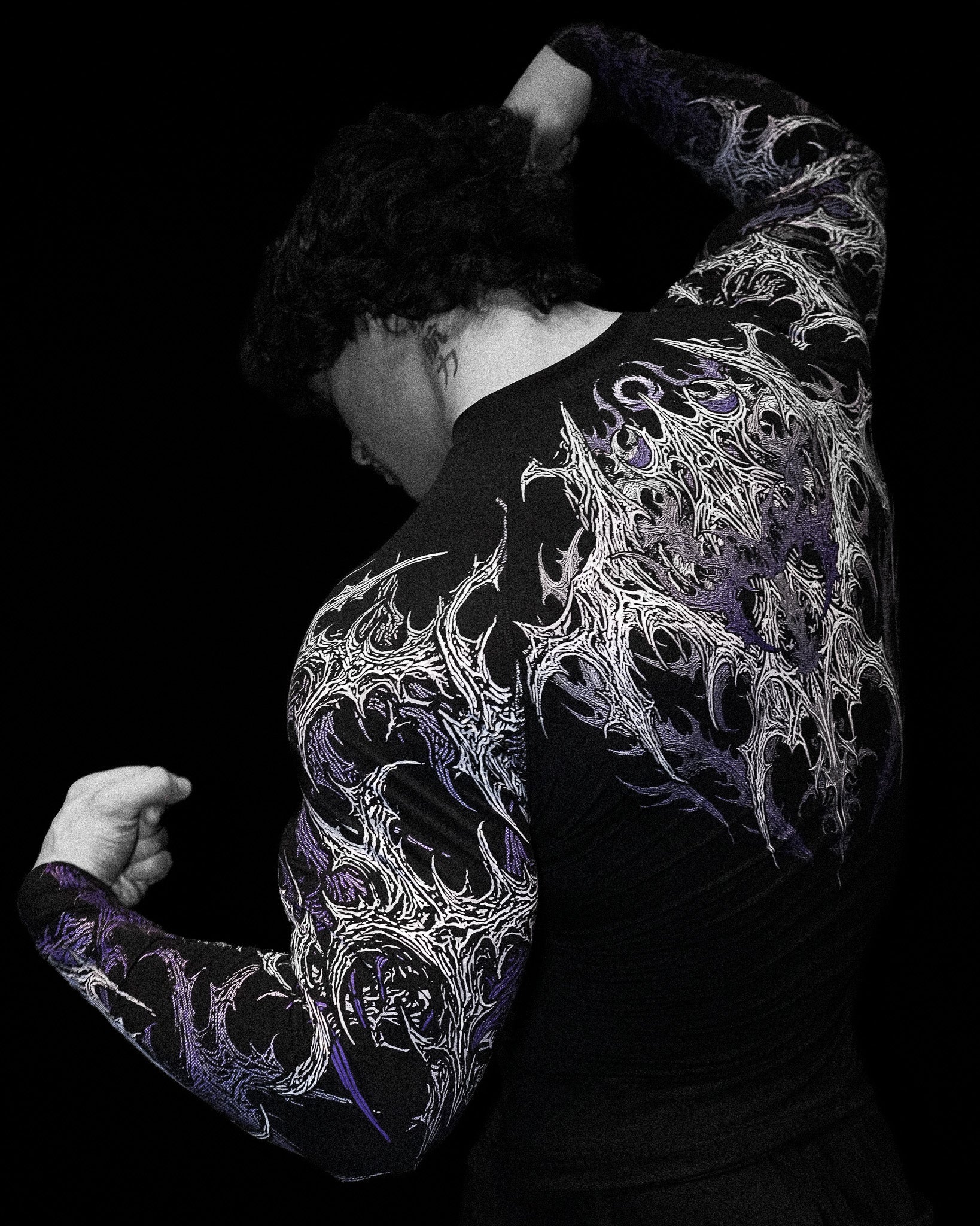 Void Tech™ Infernal longsleeve Compression [HOLLOW PURPLE]-Coordom