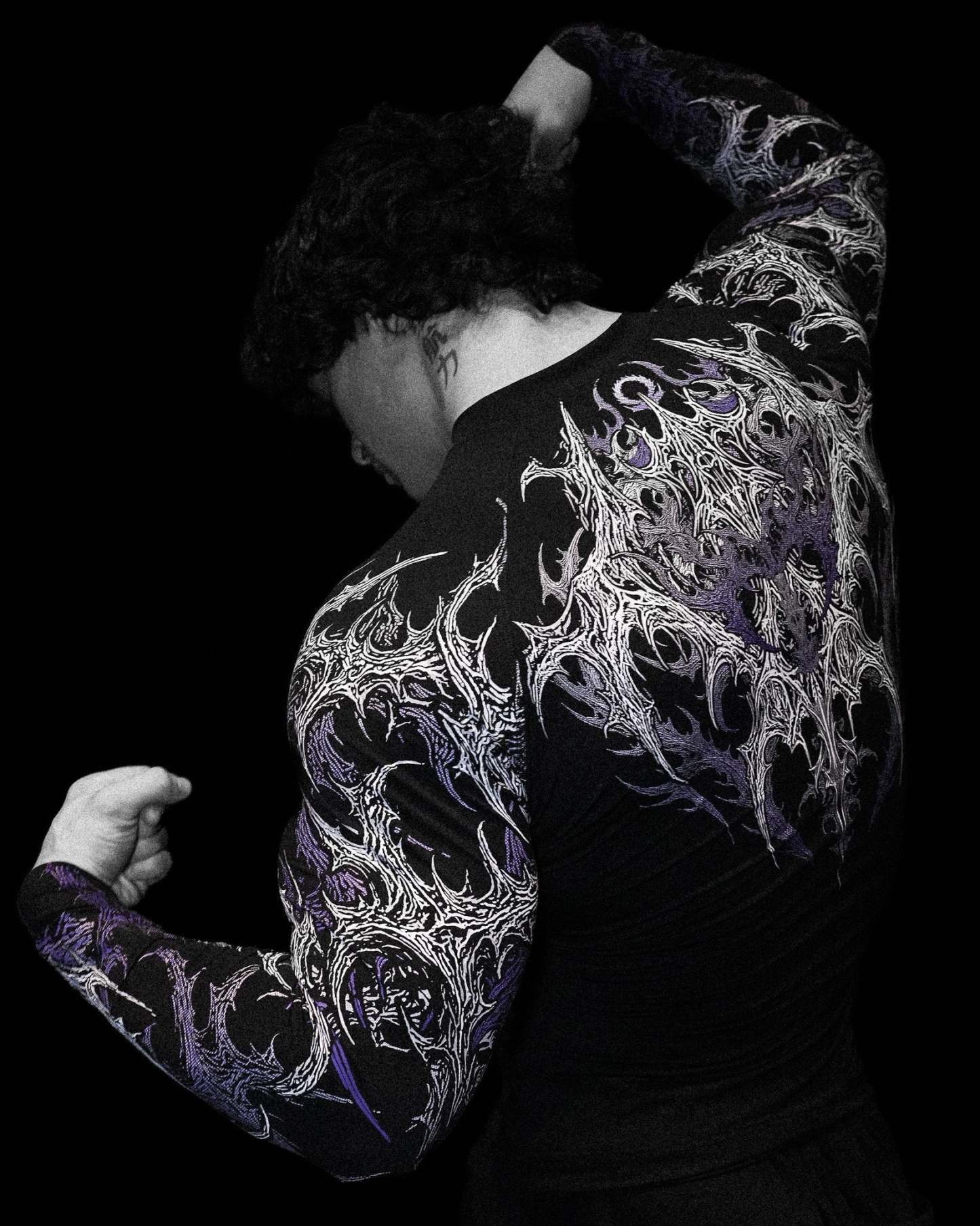 Void Tech™ Infernal longsleeve Compression [HOLLOW PURPLE]-Coordom