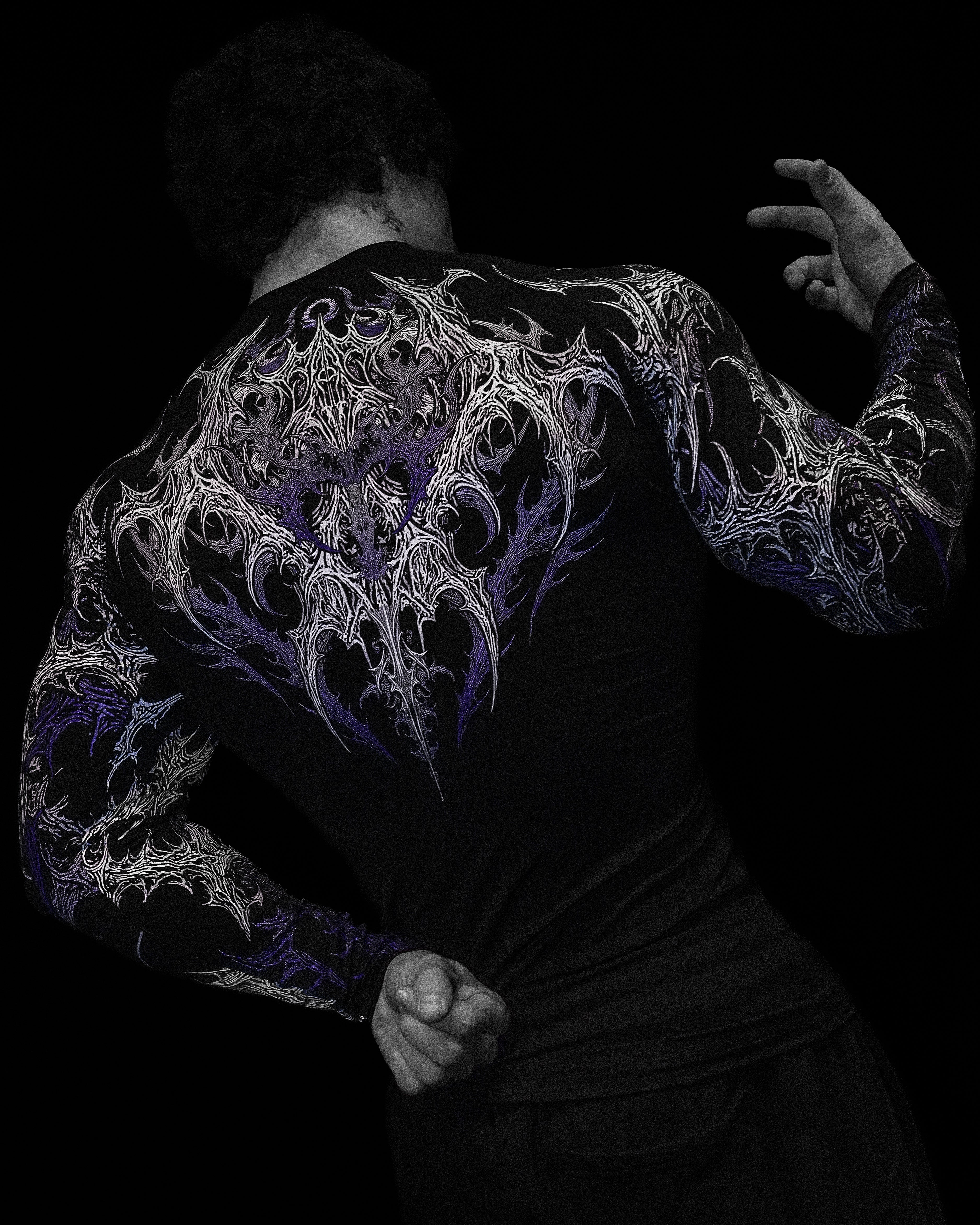 Void Tech™ Infernal longsleeve Compression [HOLLOW PURPLE]-Coordom