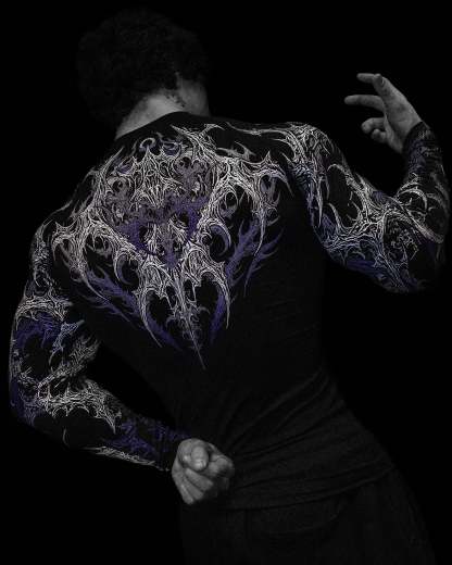 Void Tech™ Infernal longsleeve Compression [HOLLOW PURPLE]-Coordom