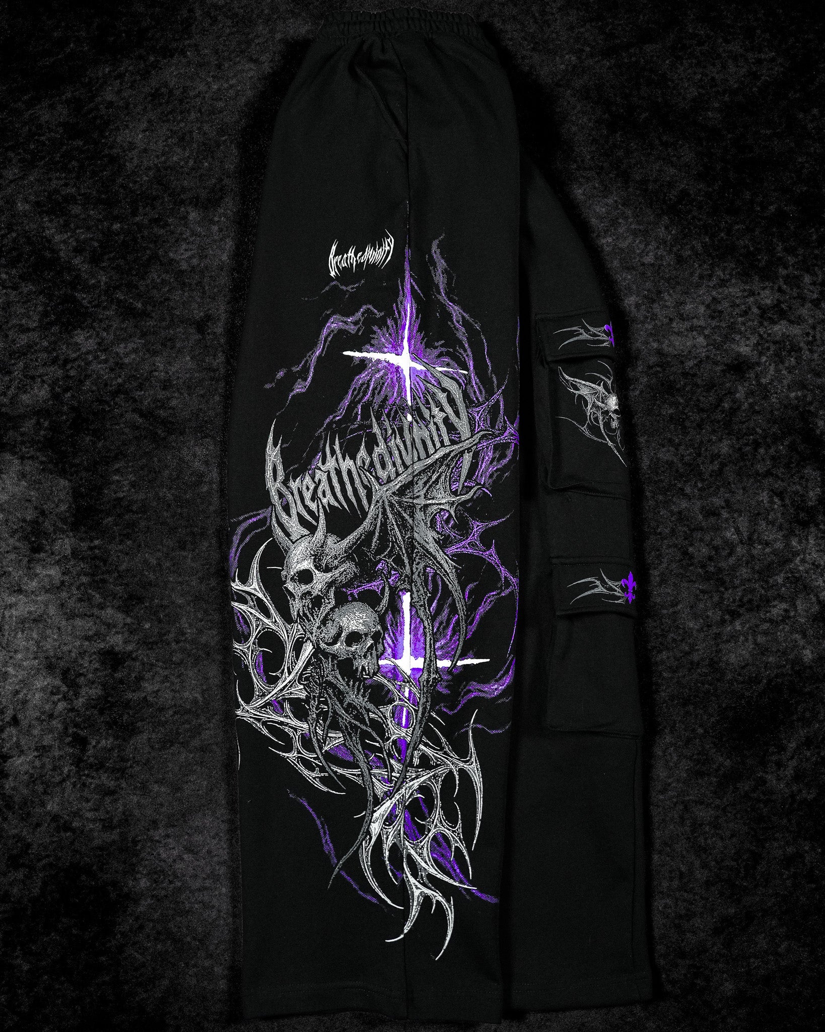 Deathwing Banana Shape Uncuffed Luxury Cargos [DUSK]-Coordom