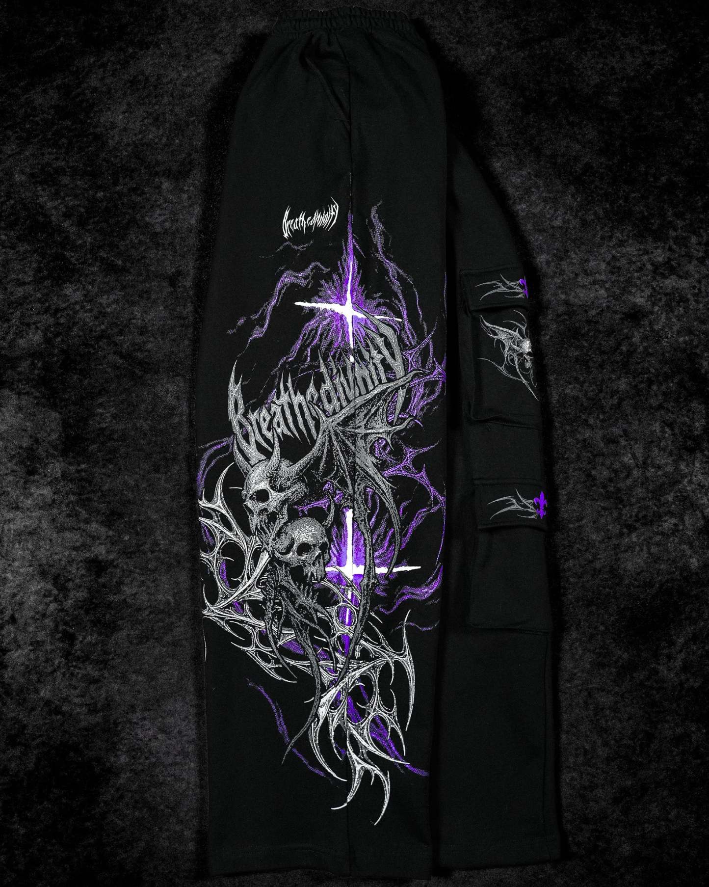 Deathwing Banana Shape Uncuffed Luxury Cargos [DUSK]-Coordom