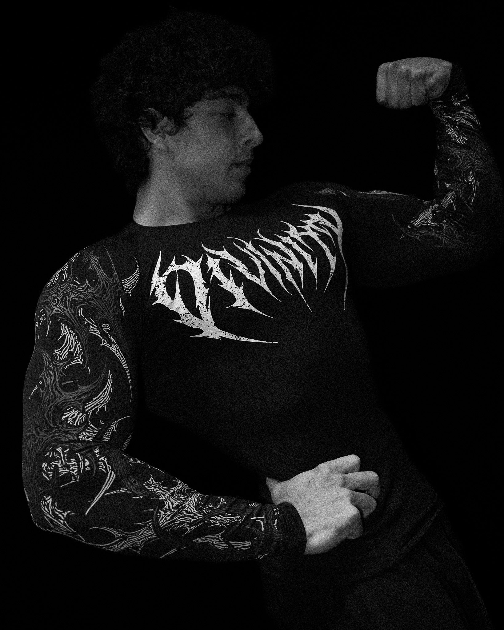 Void Tech™ Infernal longsleeve Compression [VOID BLACK]-Coordom