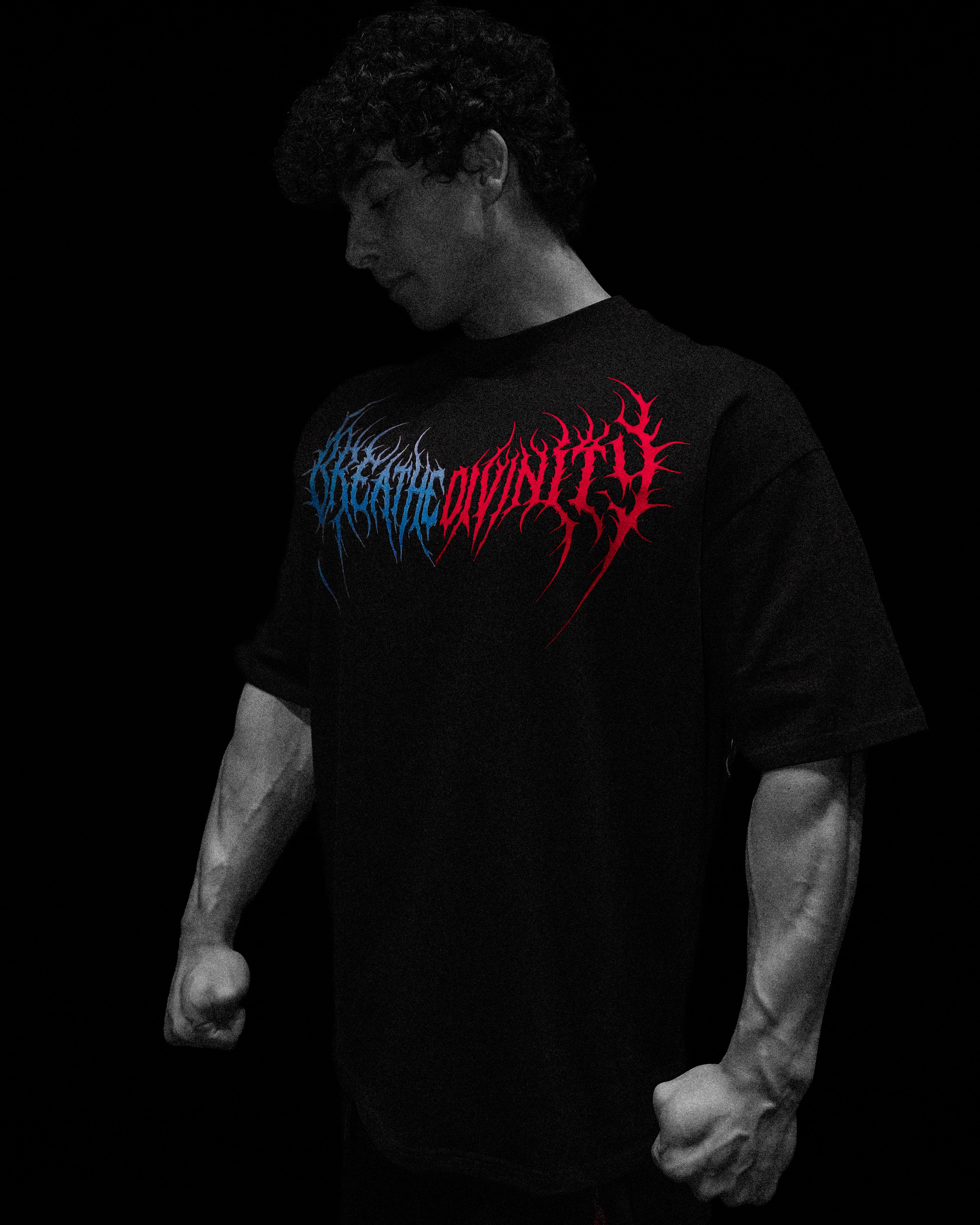 Dragon Blade Oversized T-shirt [FIRE & ICE]-Coordom