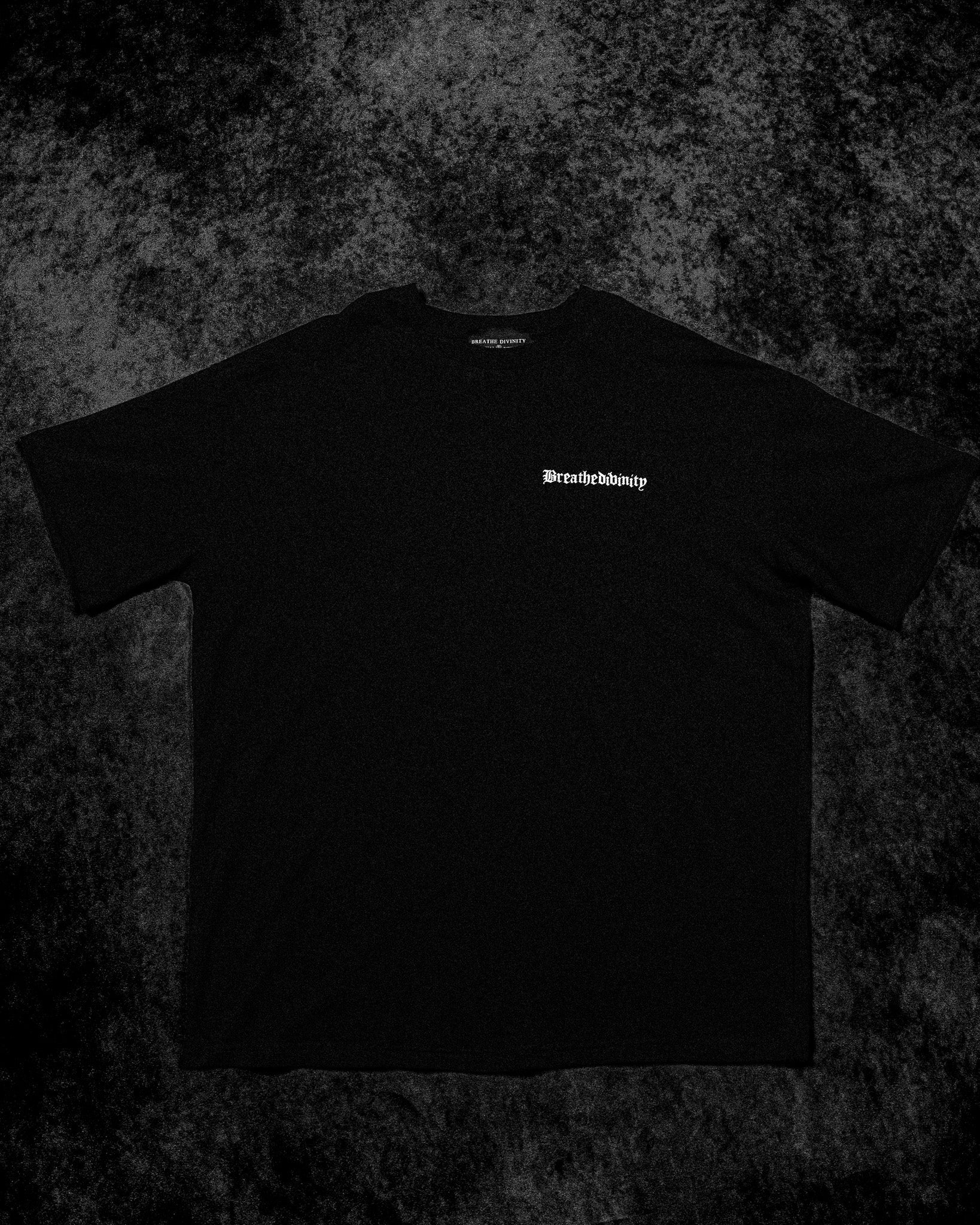 Elegant Oversized Lightweight T-shirt [VOID BLACK]-Coordom