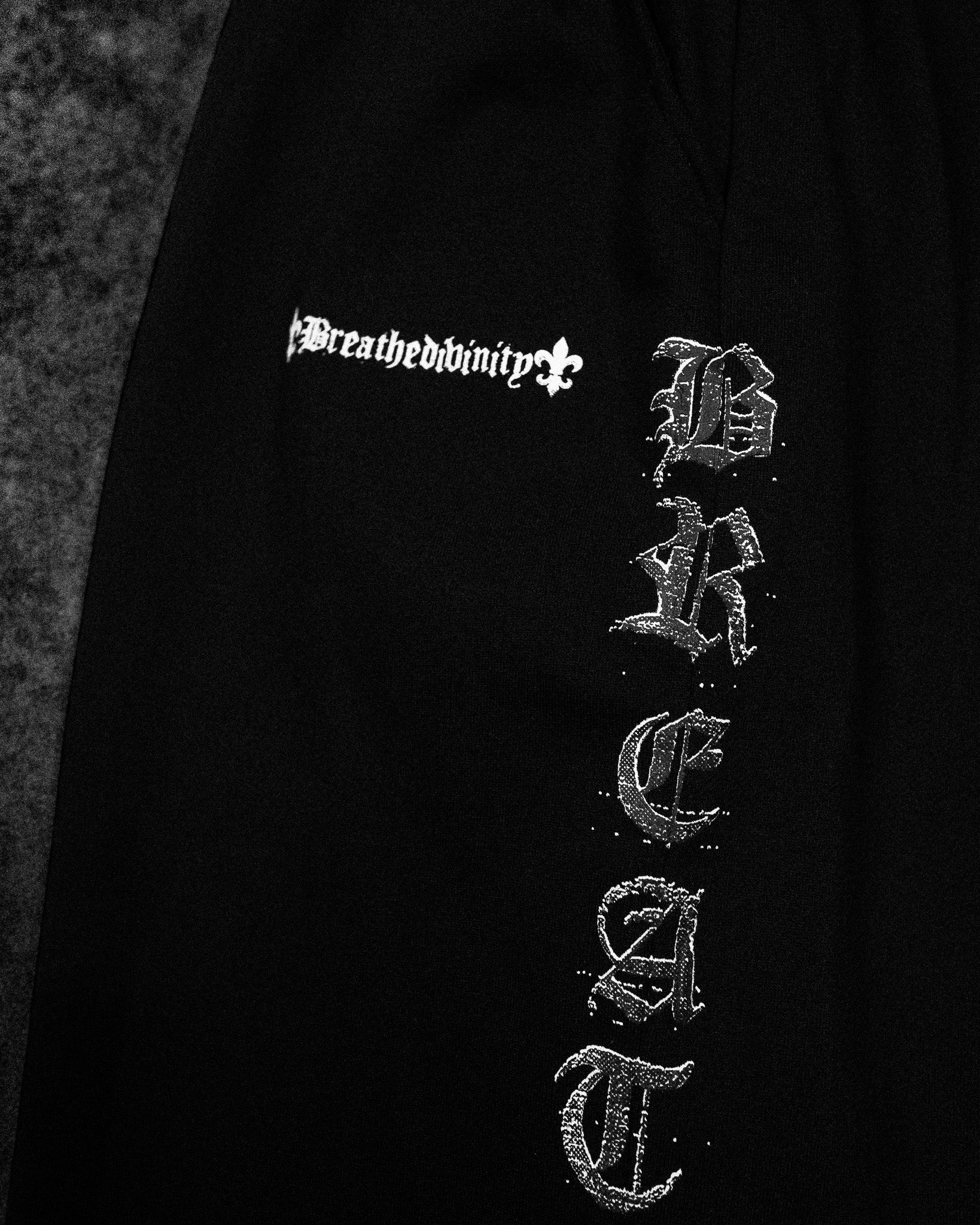 Elegant Uncuffed luxury sweatpants [VOID BLACK]-Coordom