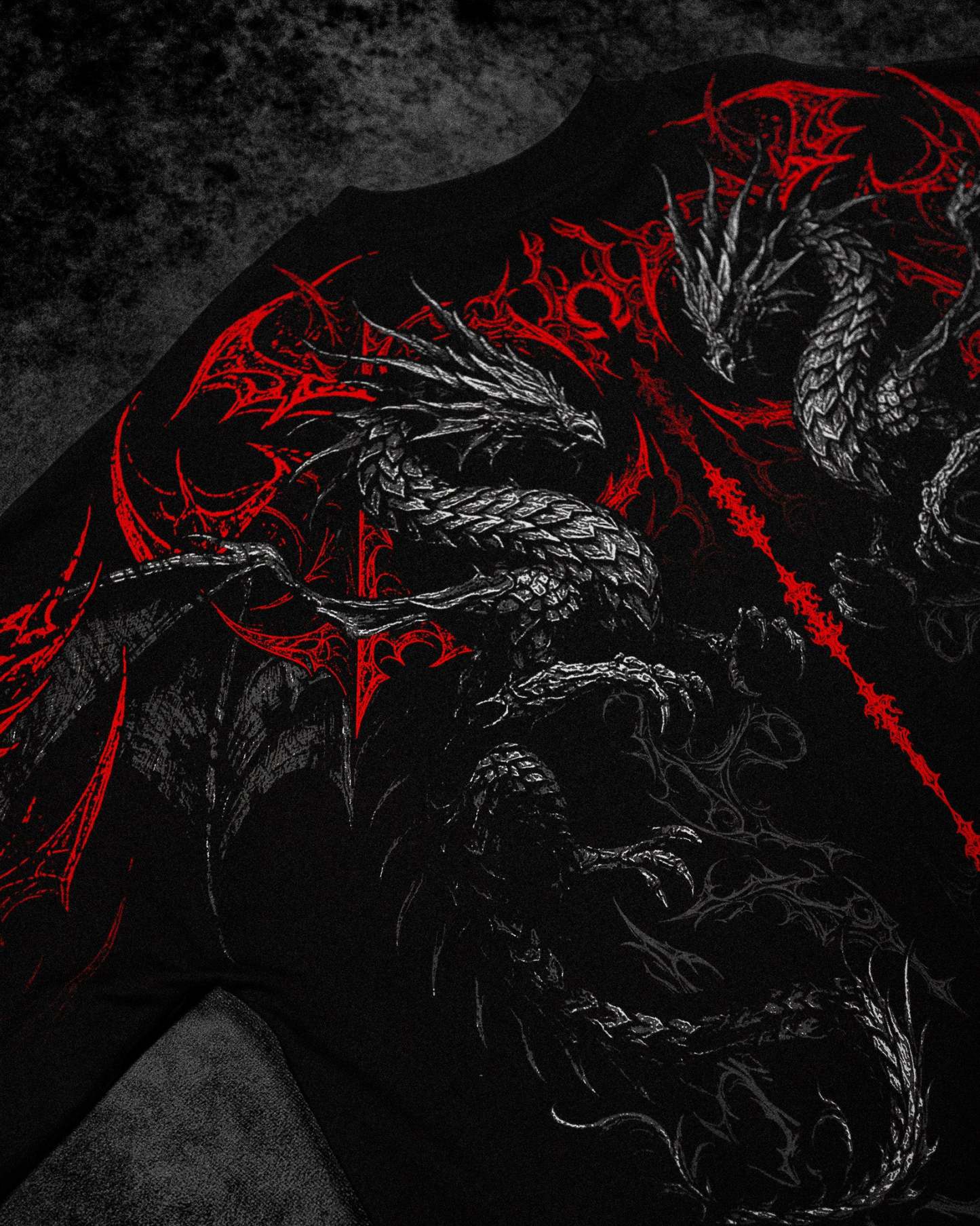 Dragon Blade Oversized T-SHIRT [NIGHTMARE]-Coordom