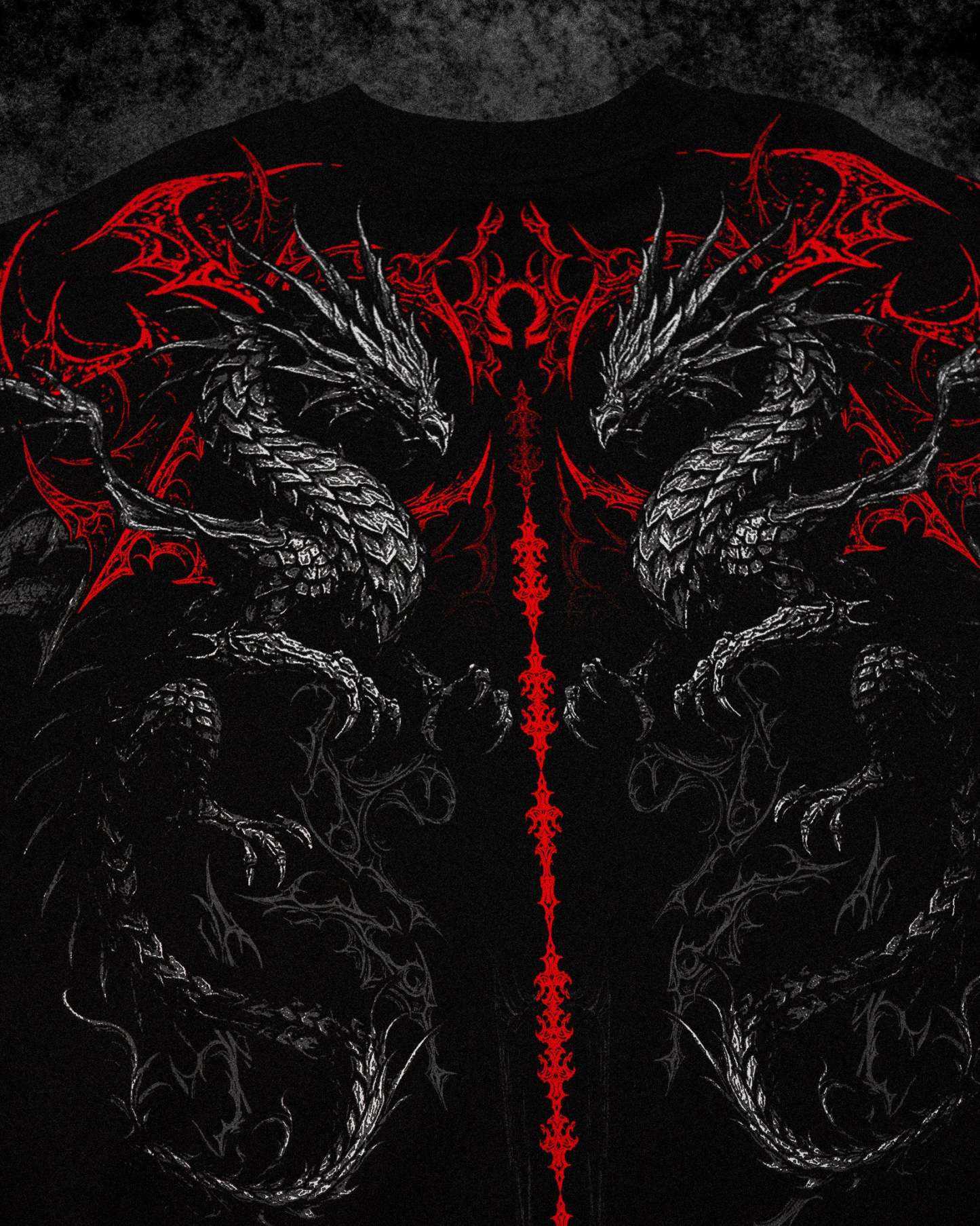Dragon Blade Oversized T-SHIRT [NIGHTMARE]-Coordom