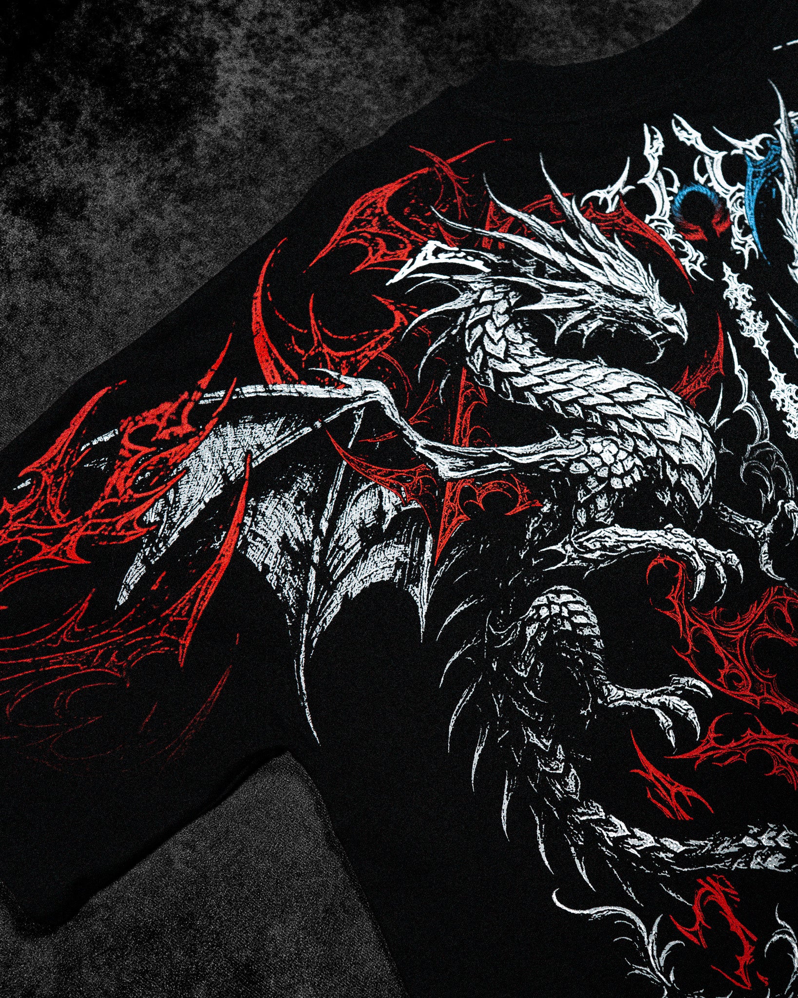 Dragon Blade Oversized T-shirt [FIRE & ICE]-Coordom