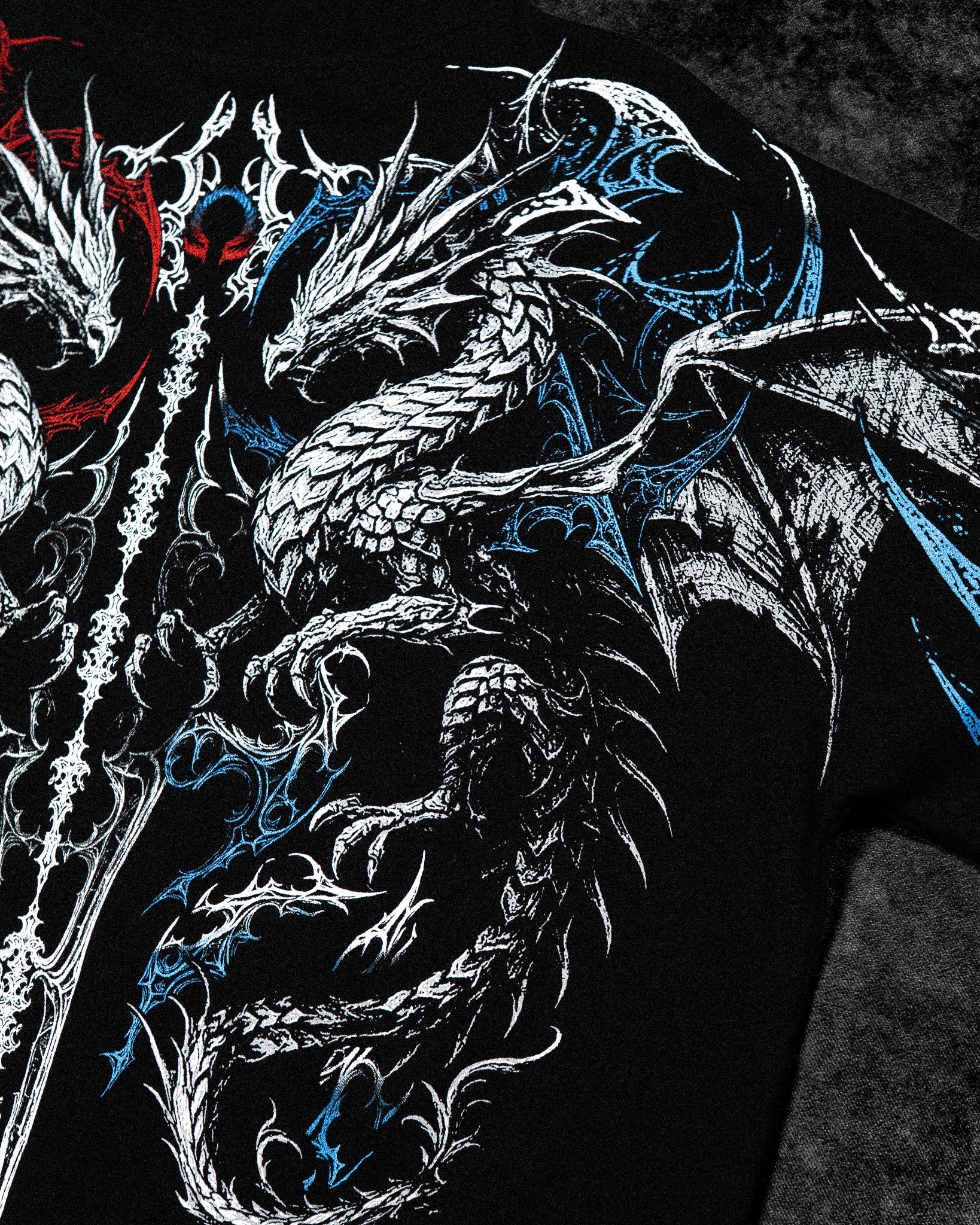 Dragon Blade Oversized T-shirt [FIRE & ICE]-Coordom