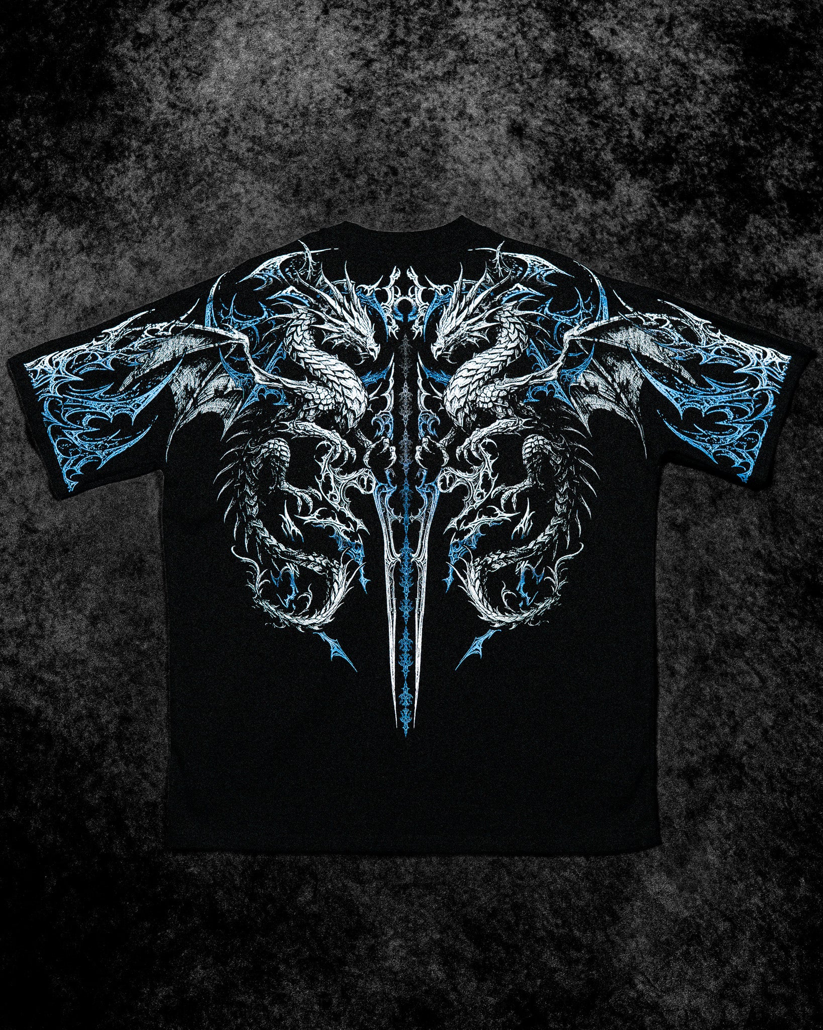 Dragon Blade Oversized T-shirt [FROST]-Coordom