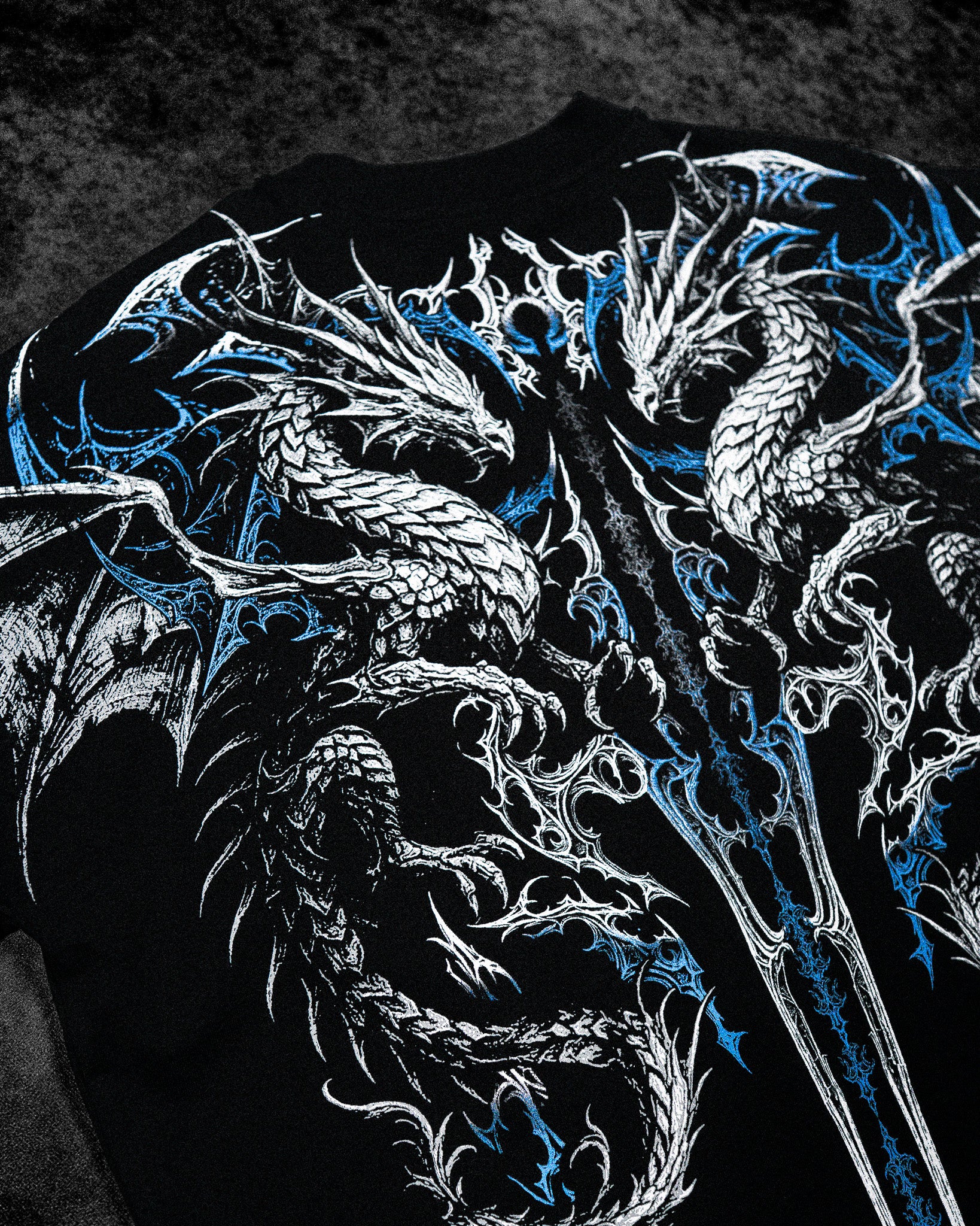 Dragon Blade Oversized T-shirt [FROST]-Coordom