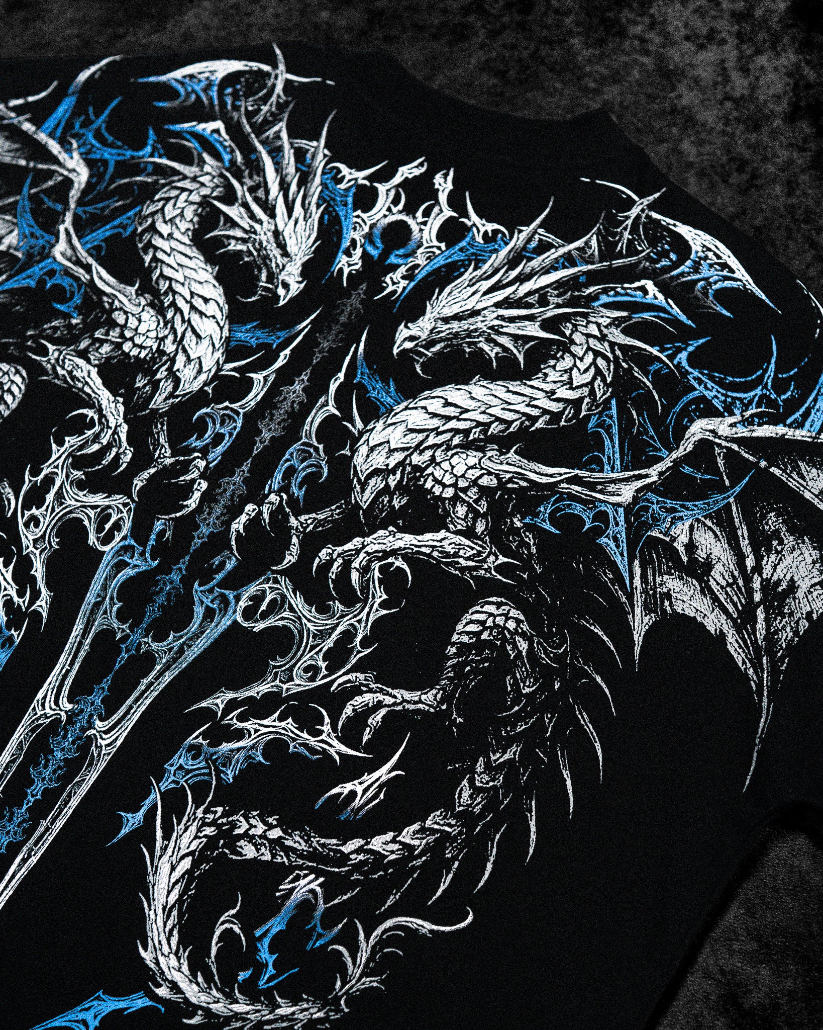 Dragon Blade Oversized T-shirt [FROST]-Coordom