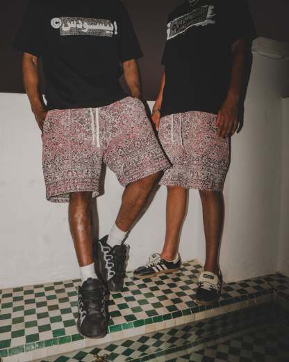 BLAZE Tapestry Shorts RED-Coordom