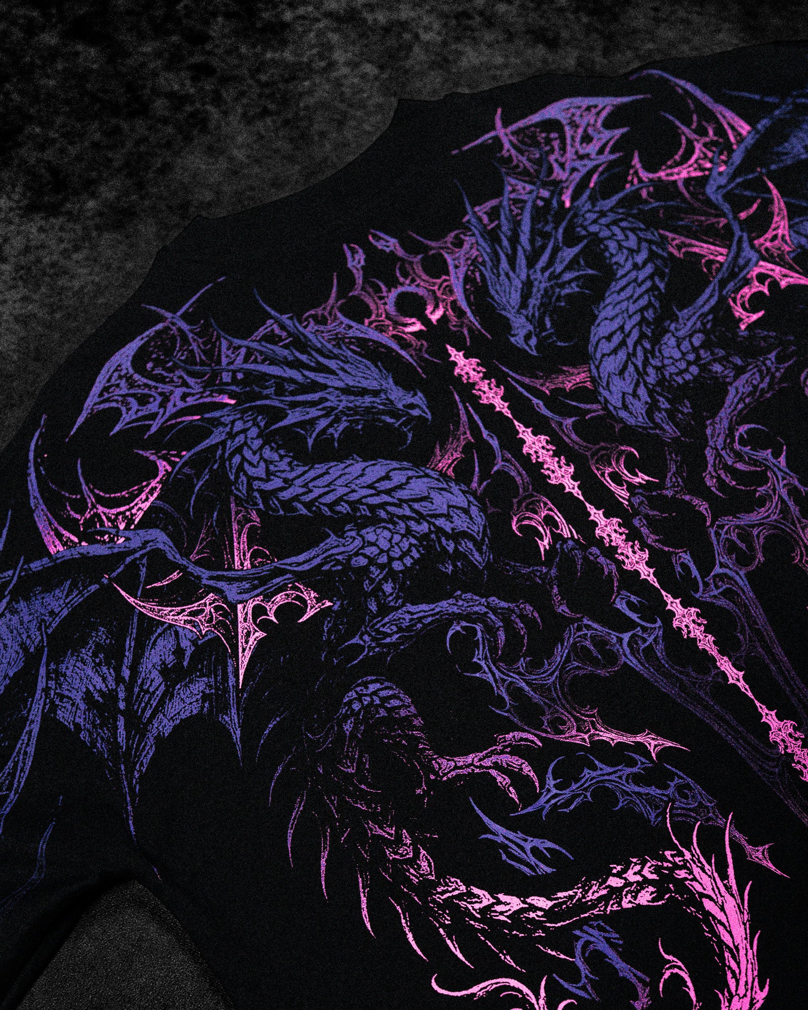 Dragon Blade Oversized T-shirt [TWILIGHT]-Coordom