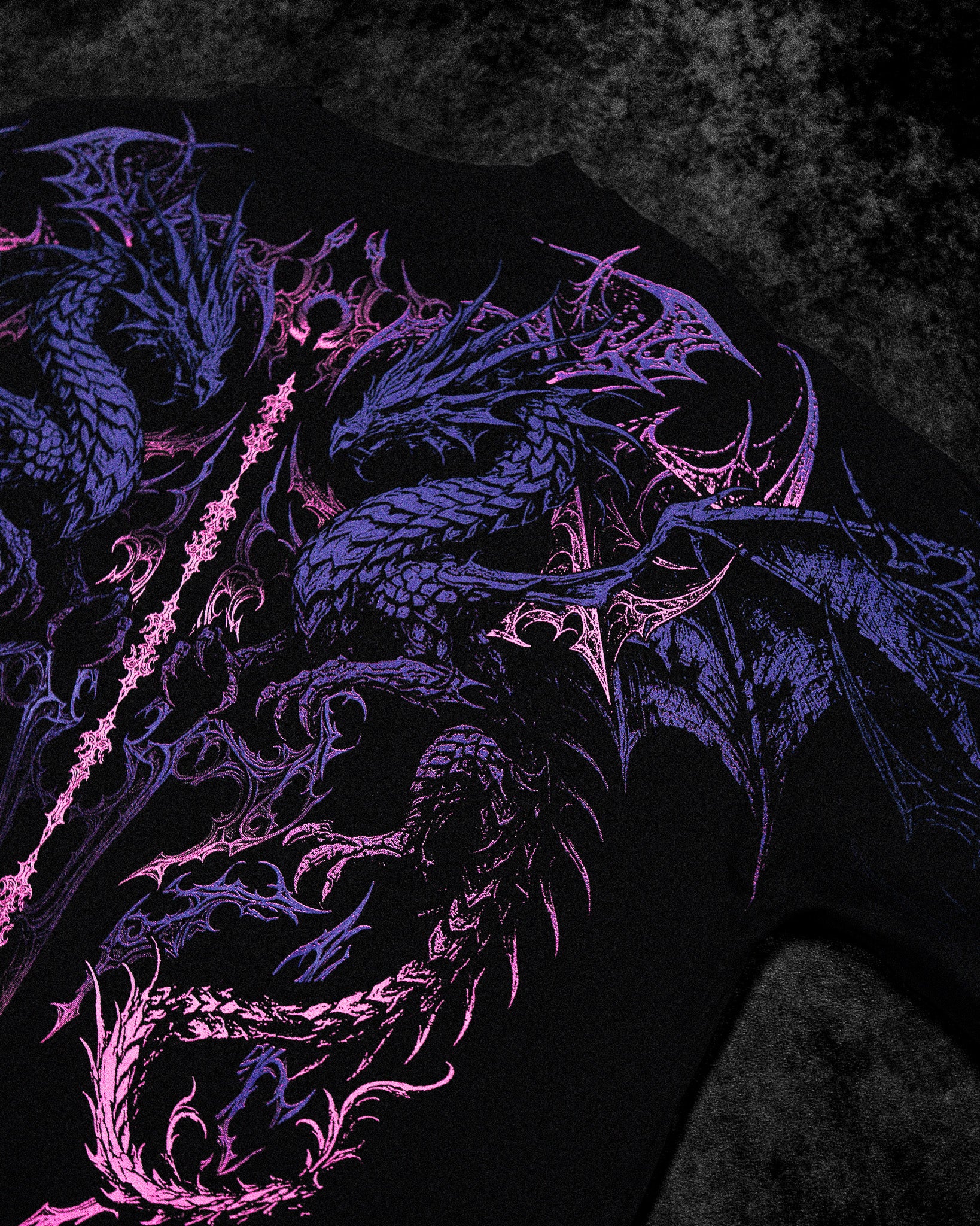 Dragon Blade Oversized T-shirt [TWILIGHT]-Coordom