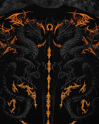 Dragon Blade Oversized T-shirt [RAICHU]-Coordom