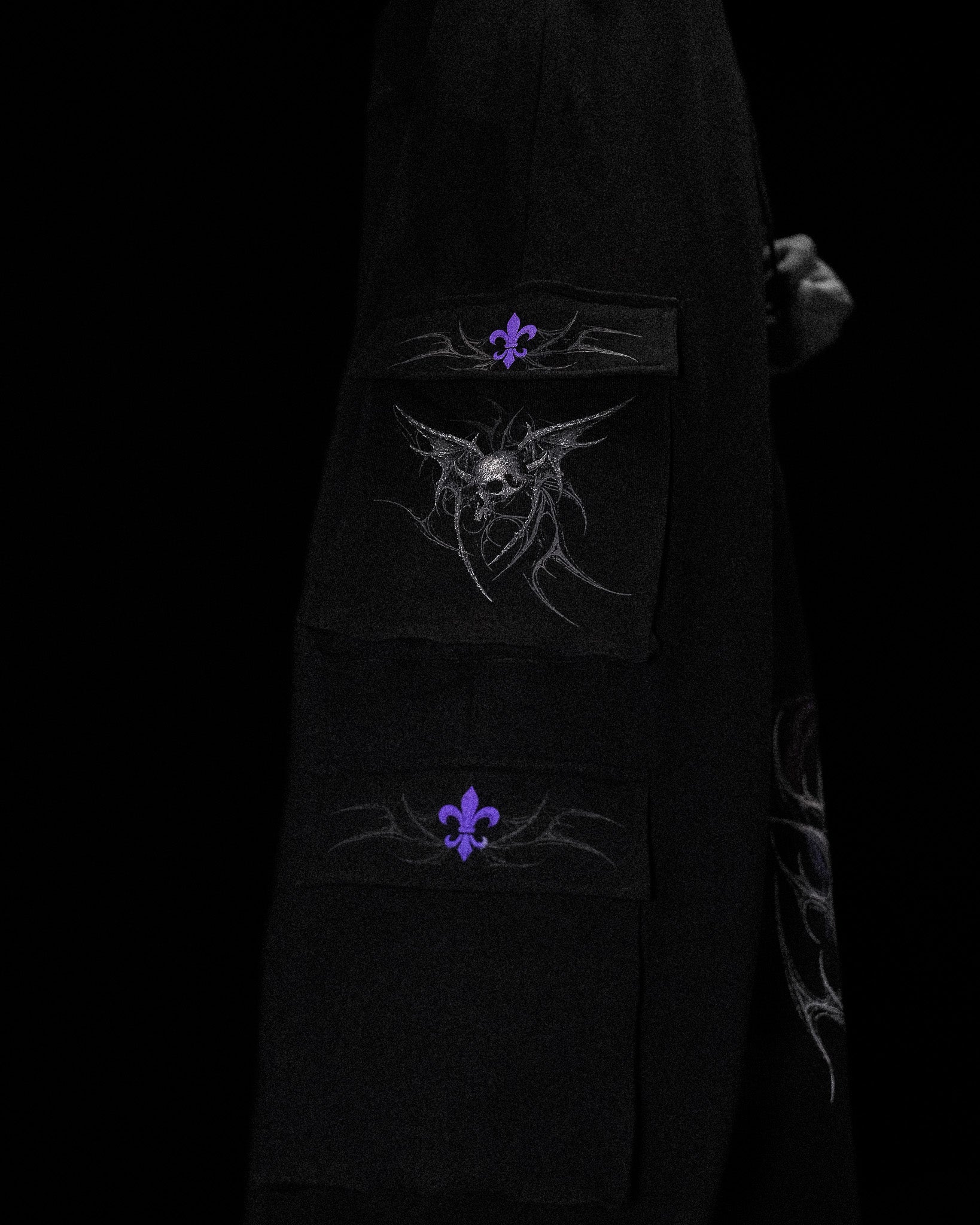Deathwing Banana Shape Uncuffed Luxury Cargos [DUSK]-Coordom