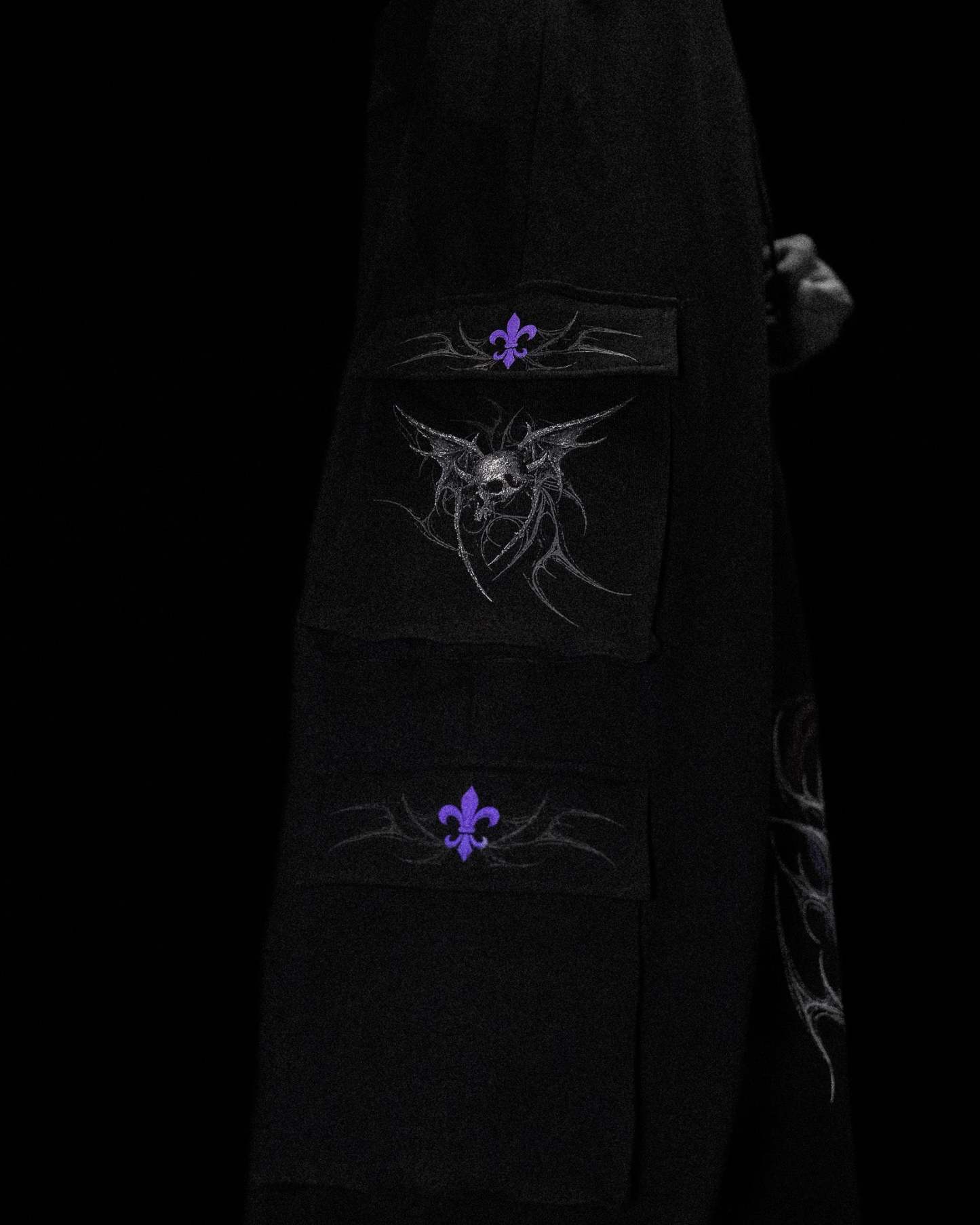 Deathwing Banana Shape Uncuffed Luxury Cargos [DUSK]-Coordom
