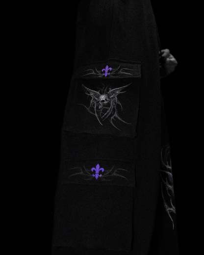 Deathwing Banana Shape Uncuffed Luxury Cargos [DUSK]-Coordom