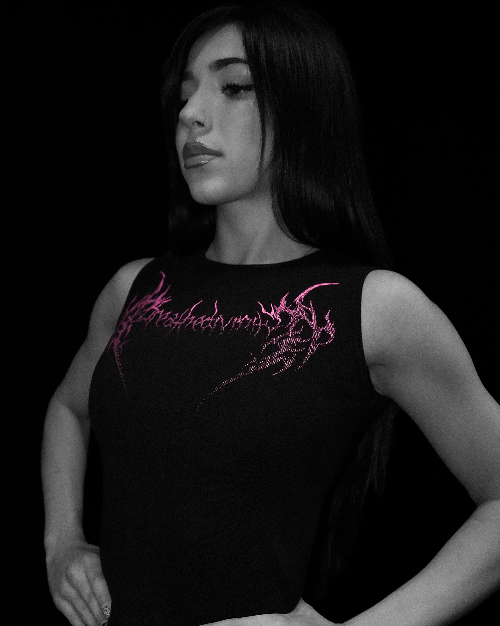 DarK Hydra Tank top [BLOSSOM PINK]-Coordom