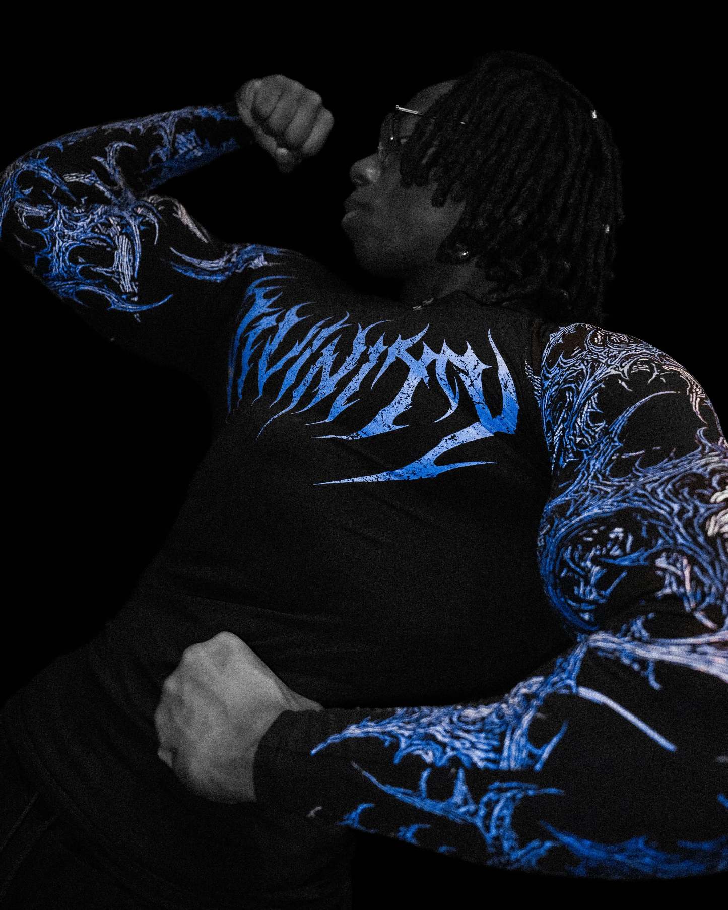 Void Tech™ Infernal longsleeve Compression [SAPPHIRE]-Coordom