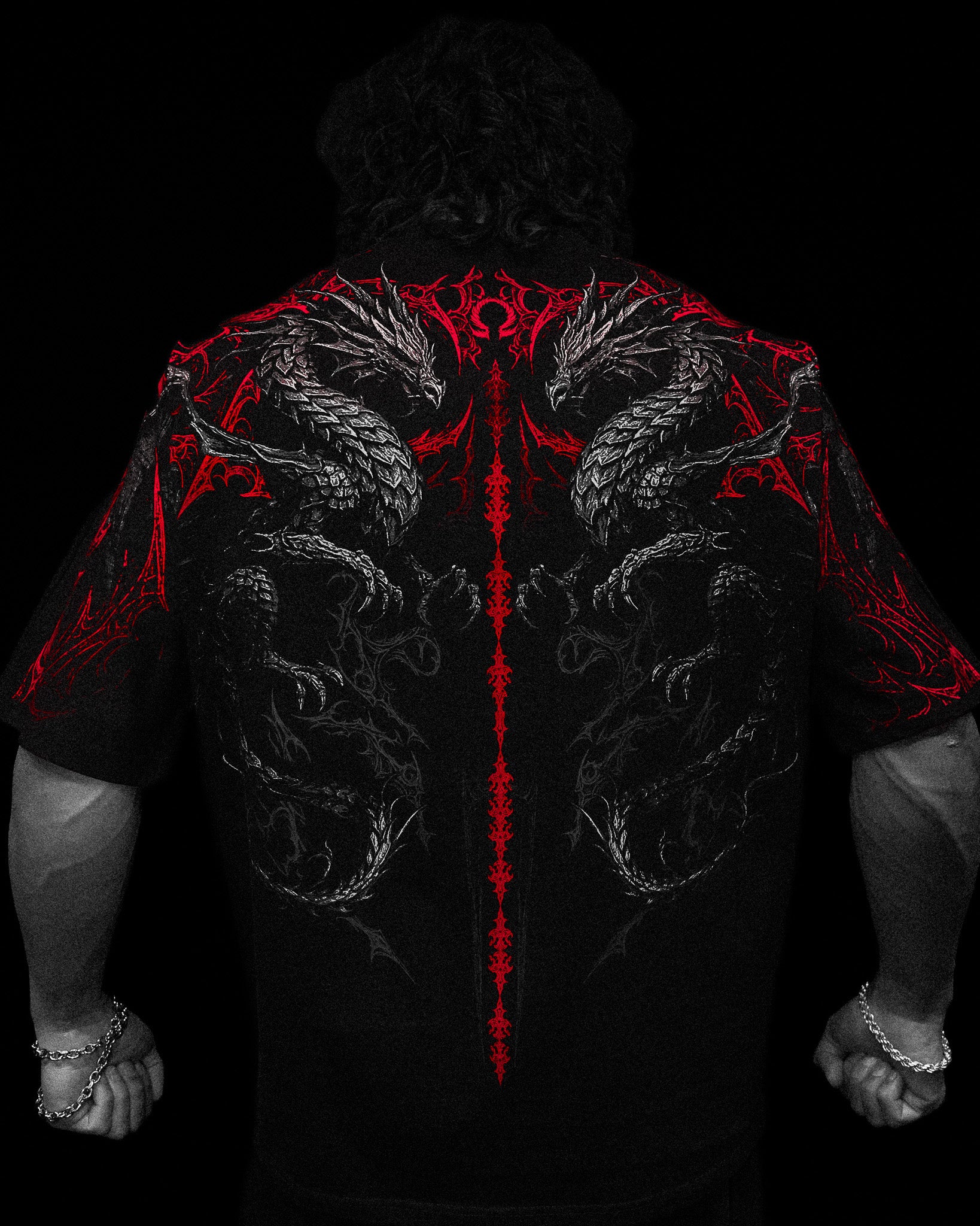 Dragon Blade Oversized T-SHIRT [NIGHTMARE]-Coordom