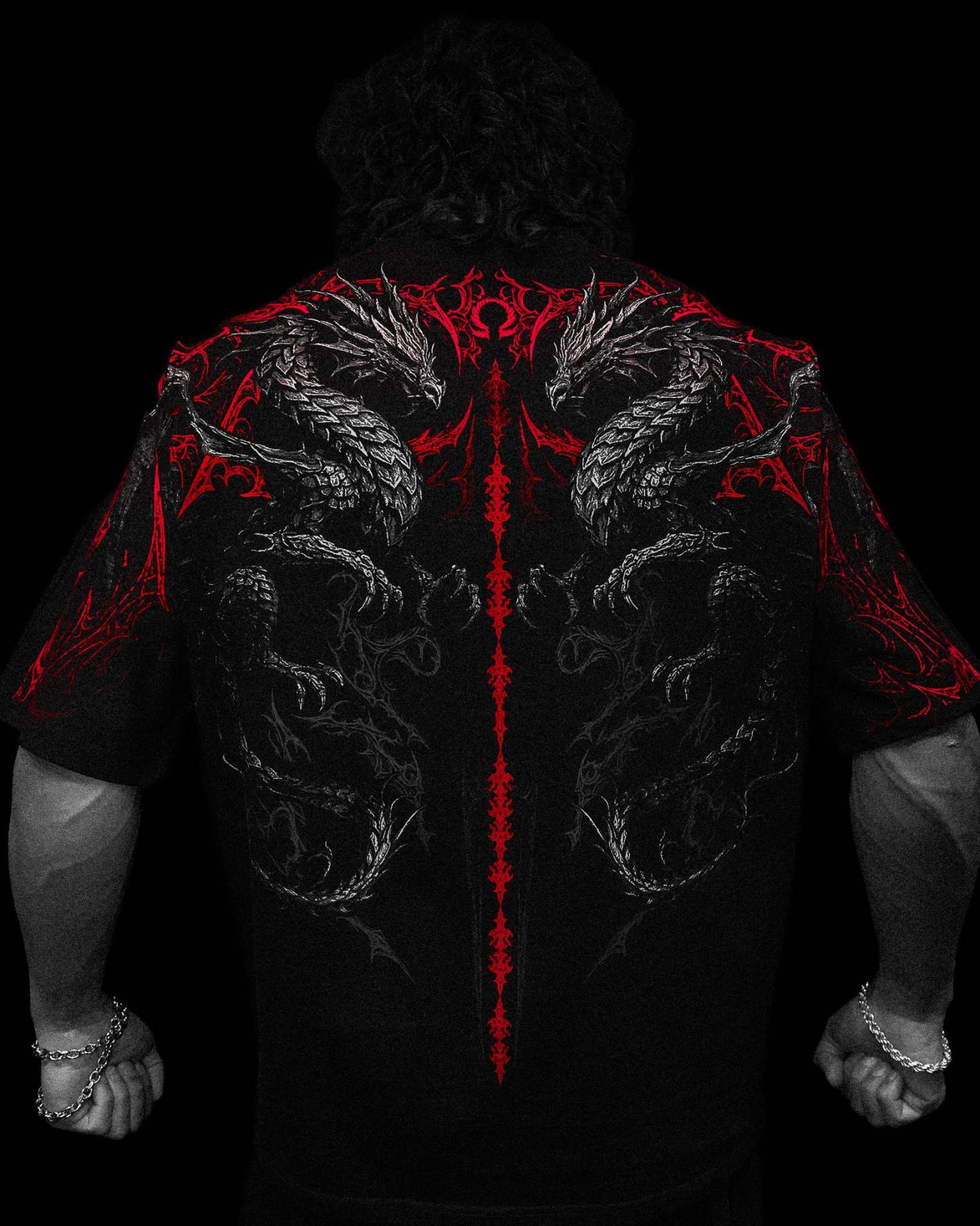 Dragon Blade Oversized T-SHIRT [NIGHTMARE]-Coordom