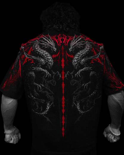 Dragon Blade Oversized T-SHIRT [NIGHTMARE]-Coordom