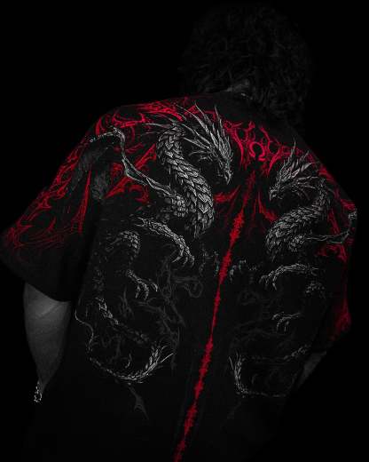 Dragon Blade Oversized T-SHIRT [NIGHTMARE]-Coordom