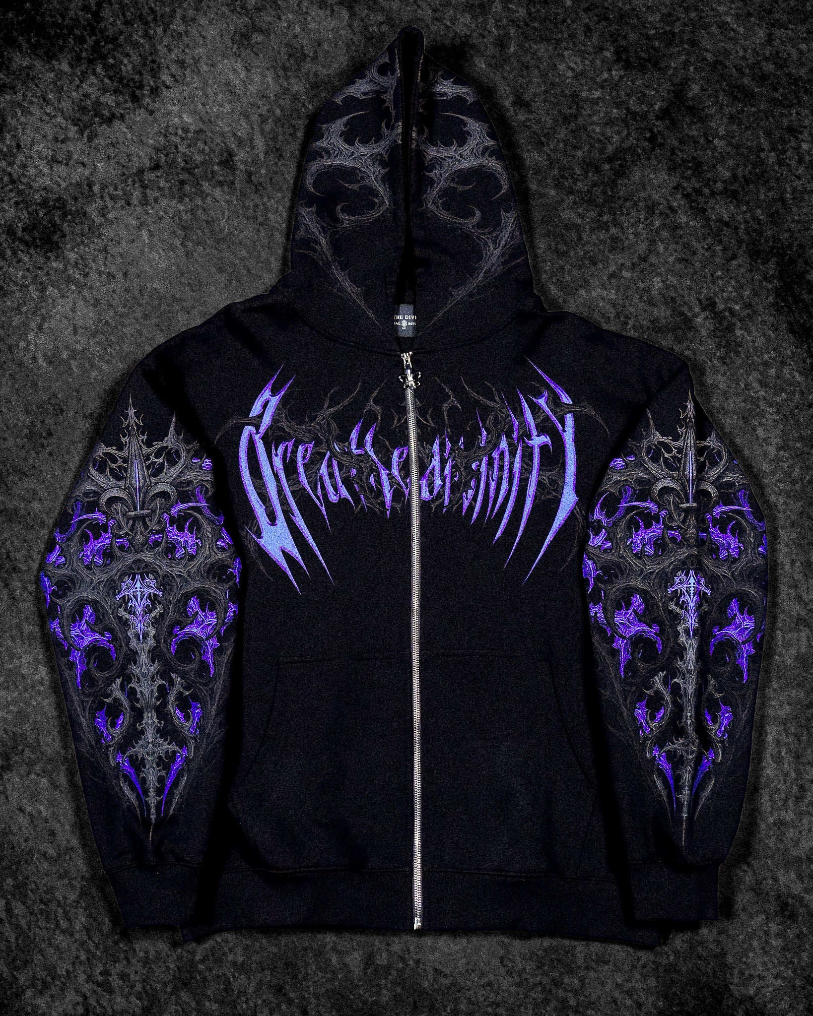 Heavenly Knight Oversized Zip-up Hoodie [DUSK]-Coordom