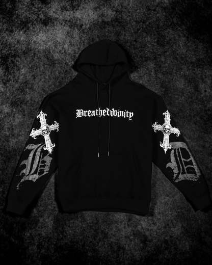 Elegant Oversized pullover hoodie [VOID BLACK]-Coordom