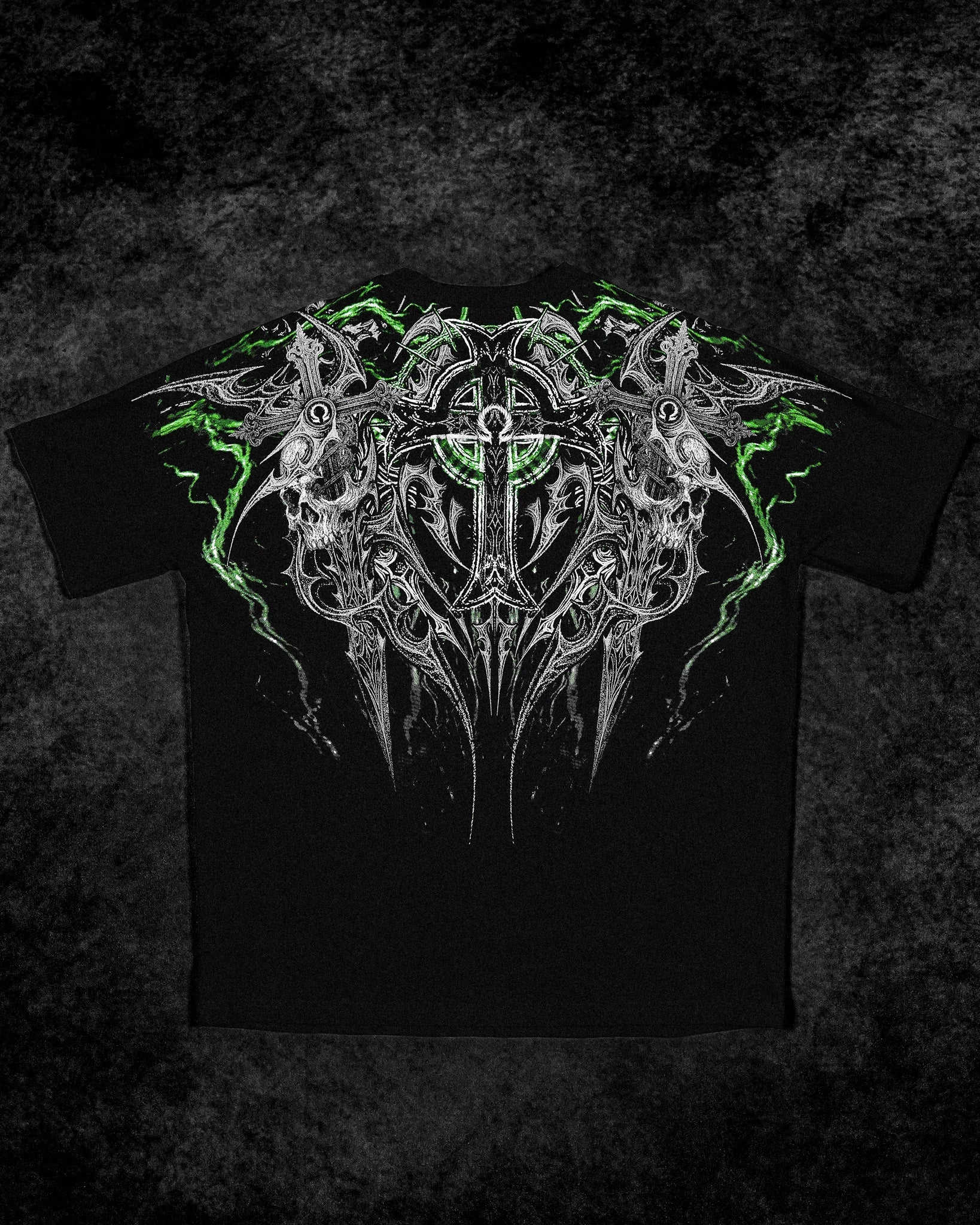 Resurrection Oversized T-shirt [NEON GREEN]-Coordom