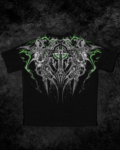 Resurrection Oversized T-shirt [NEON GREEN]-Coordom