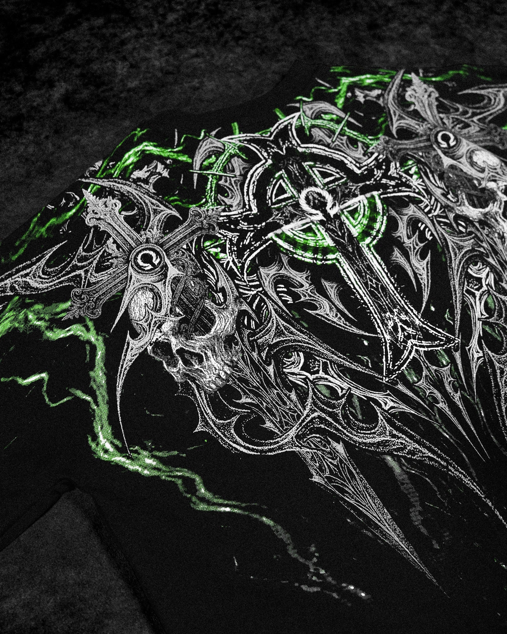 Resurrection Oversized T-shirt [NEON GREEN]-Coordom