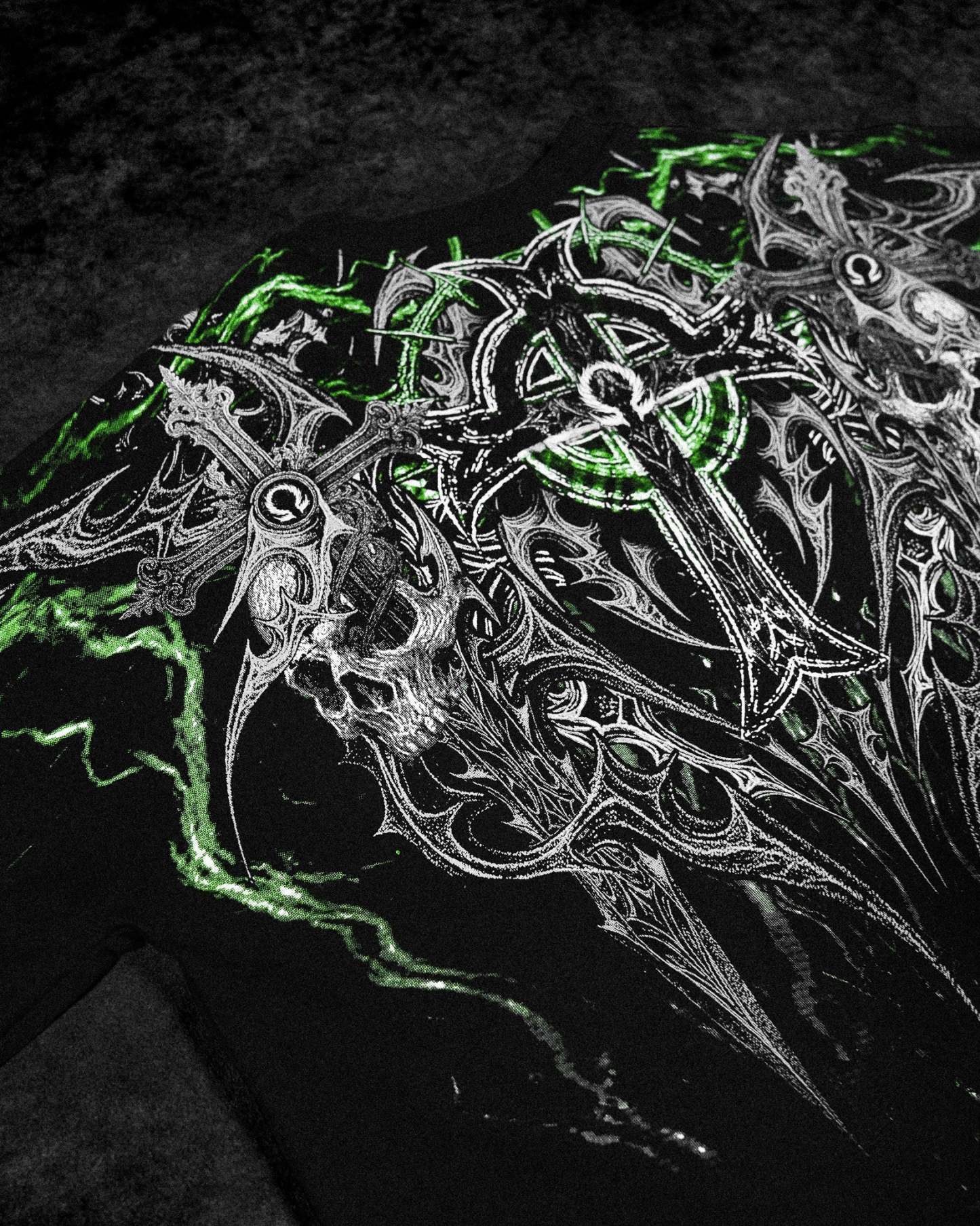Resurrection Oversized T-shirt [NEON GREEN]-Coordom