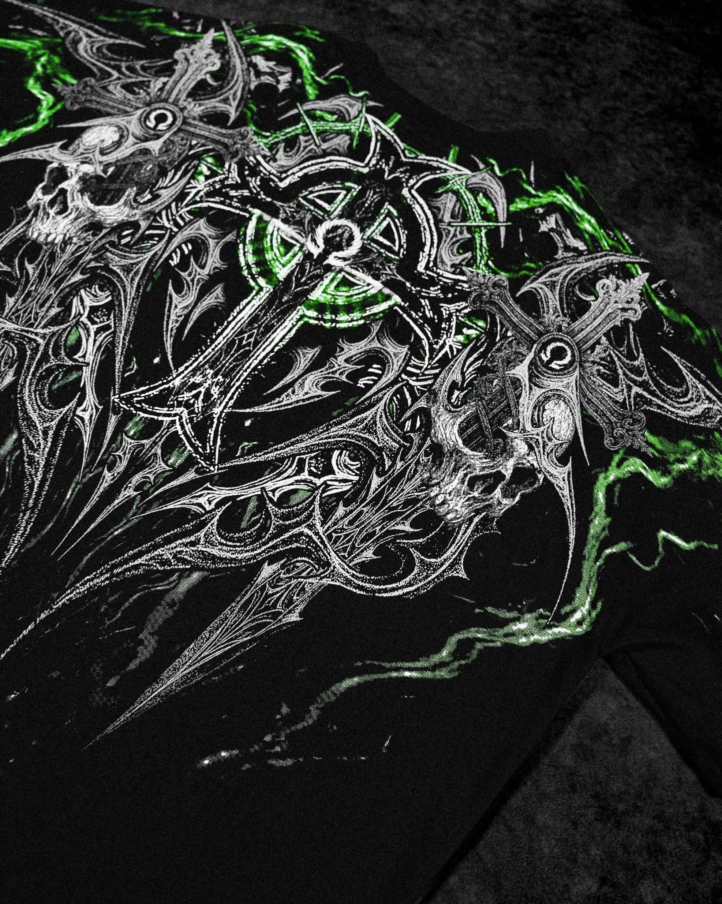 Resurrection Oversized T-shirt [NEON GREEN]-Coordom