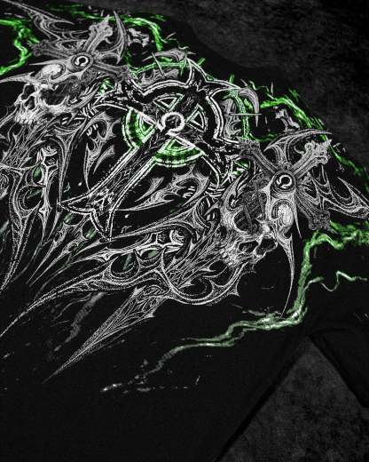 Resurrection Oversized T-shirt [NEON GREEN]-Coordom