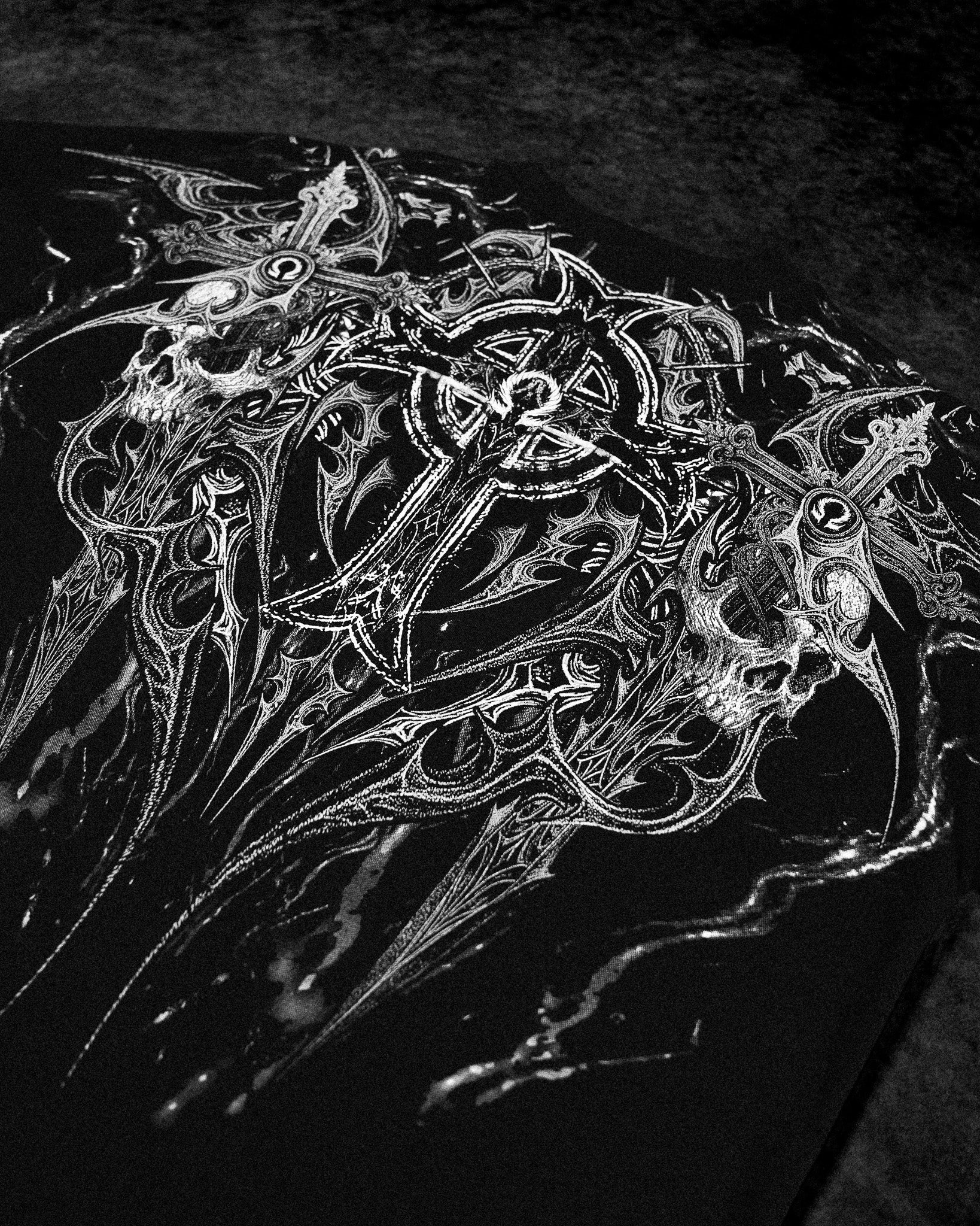 Resurrection Oversized T-shirt [VOID BLACK]-Coordom