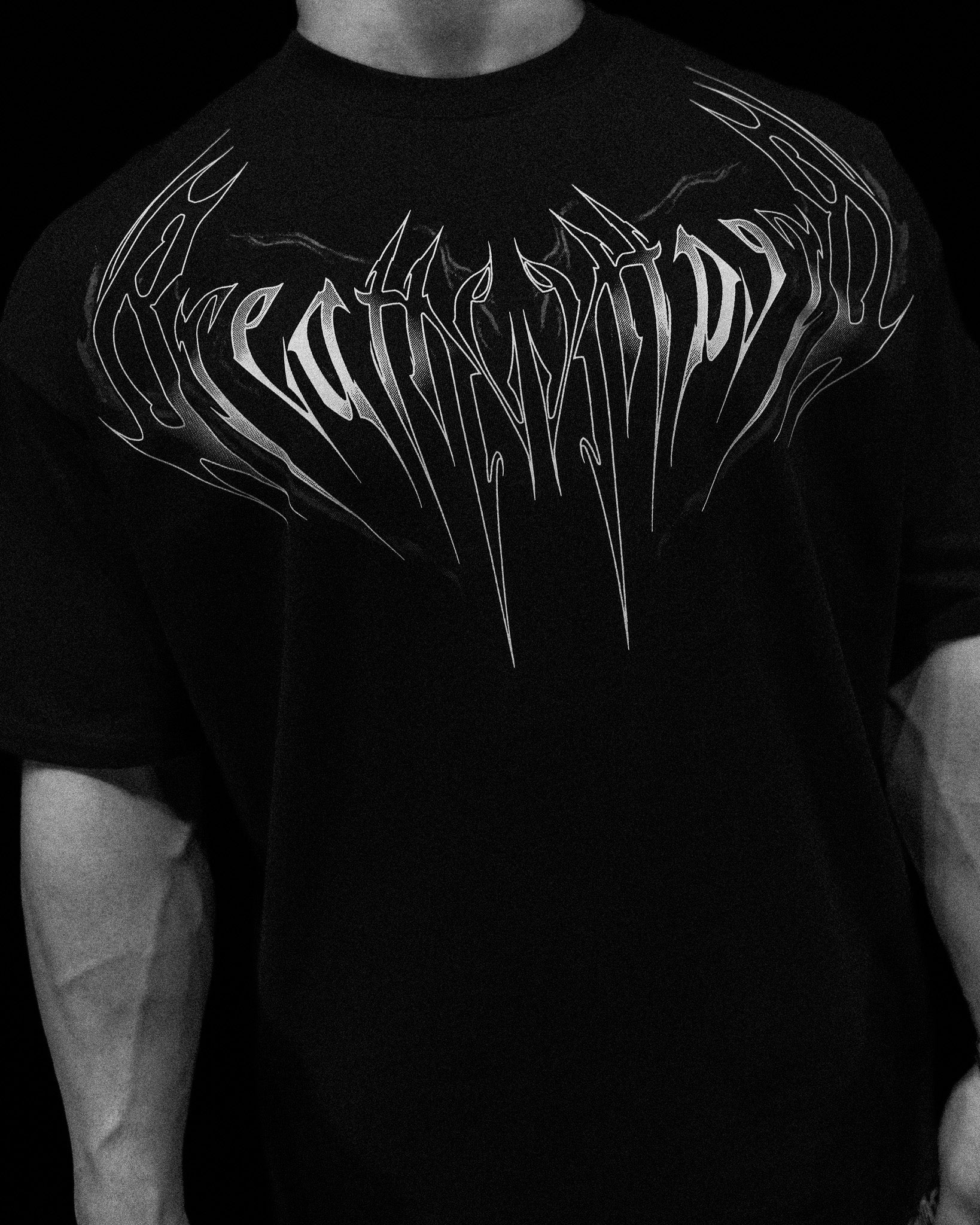 Resurrection Oversized T-shirt [VOID BLACK]-Coordom