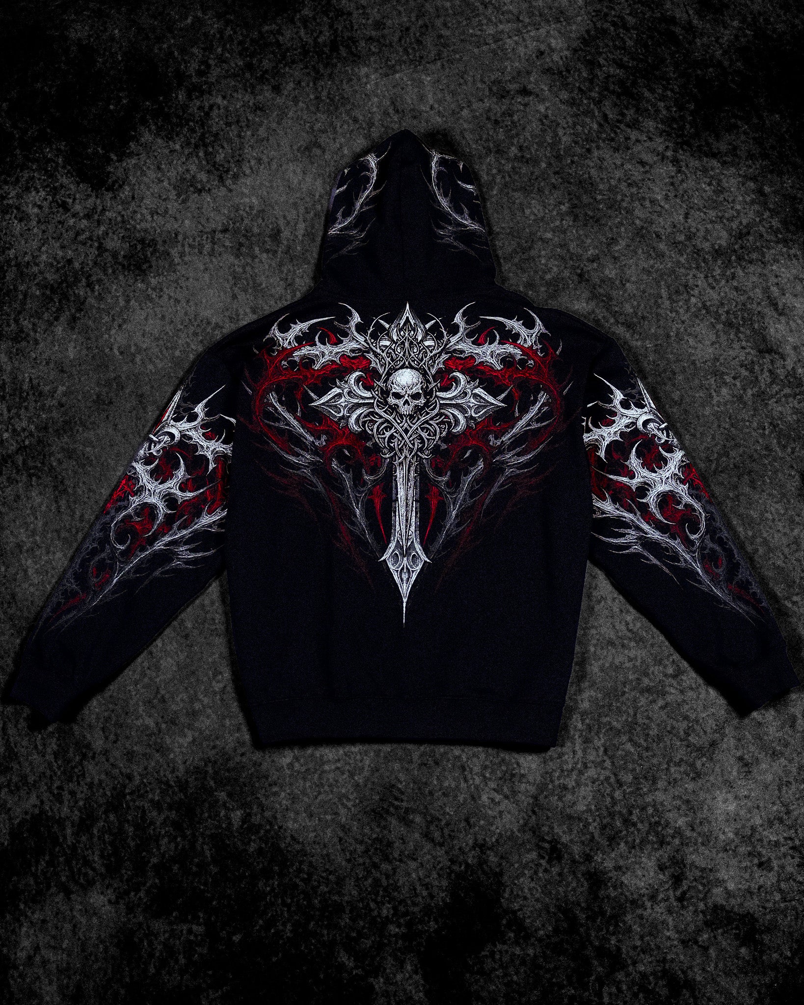 Heavenly Knight Oversized Zip-up Hoodie [NIGHTMARE]-Coordom