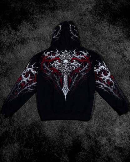 Heavenly Knight Oversized Zip-up Hoodie [NIGHTMARE]-Coordom