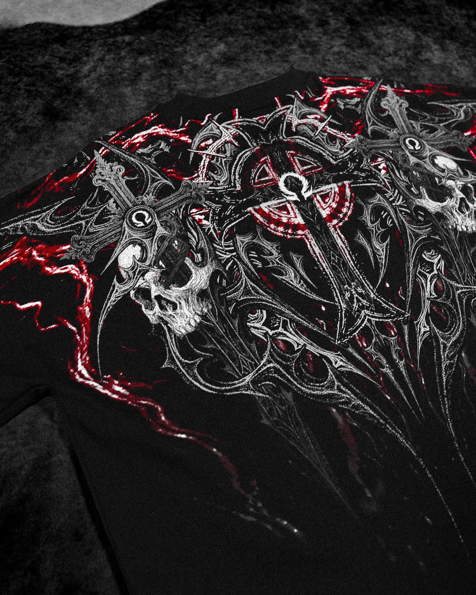 Resurrection Oversized T-shirt [HEAVENLY RED]-Coordom