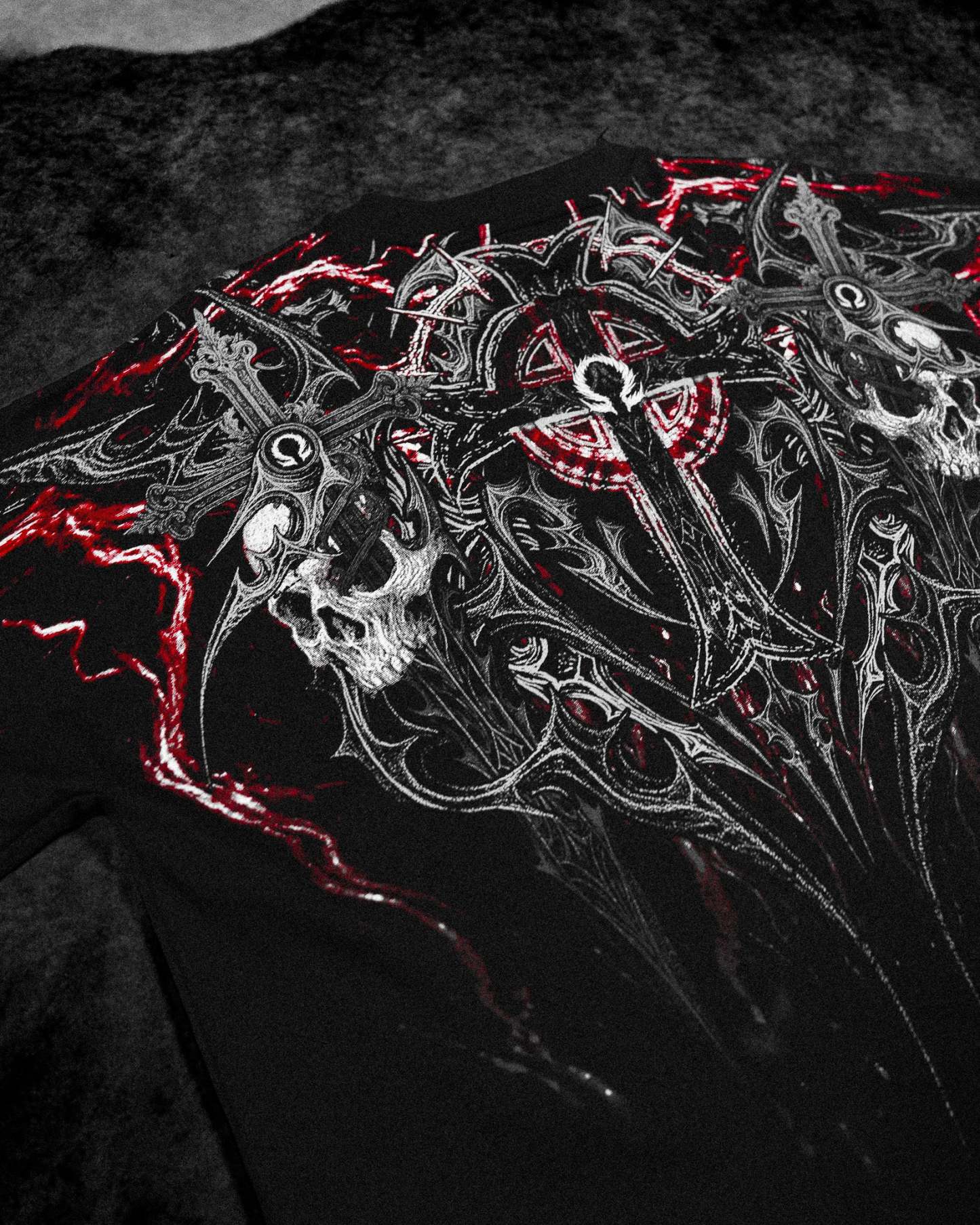 Resurrection Oversized T-shirt [HEAVENLY RED]-Coordom